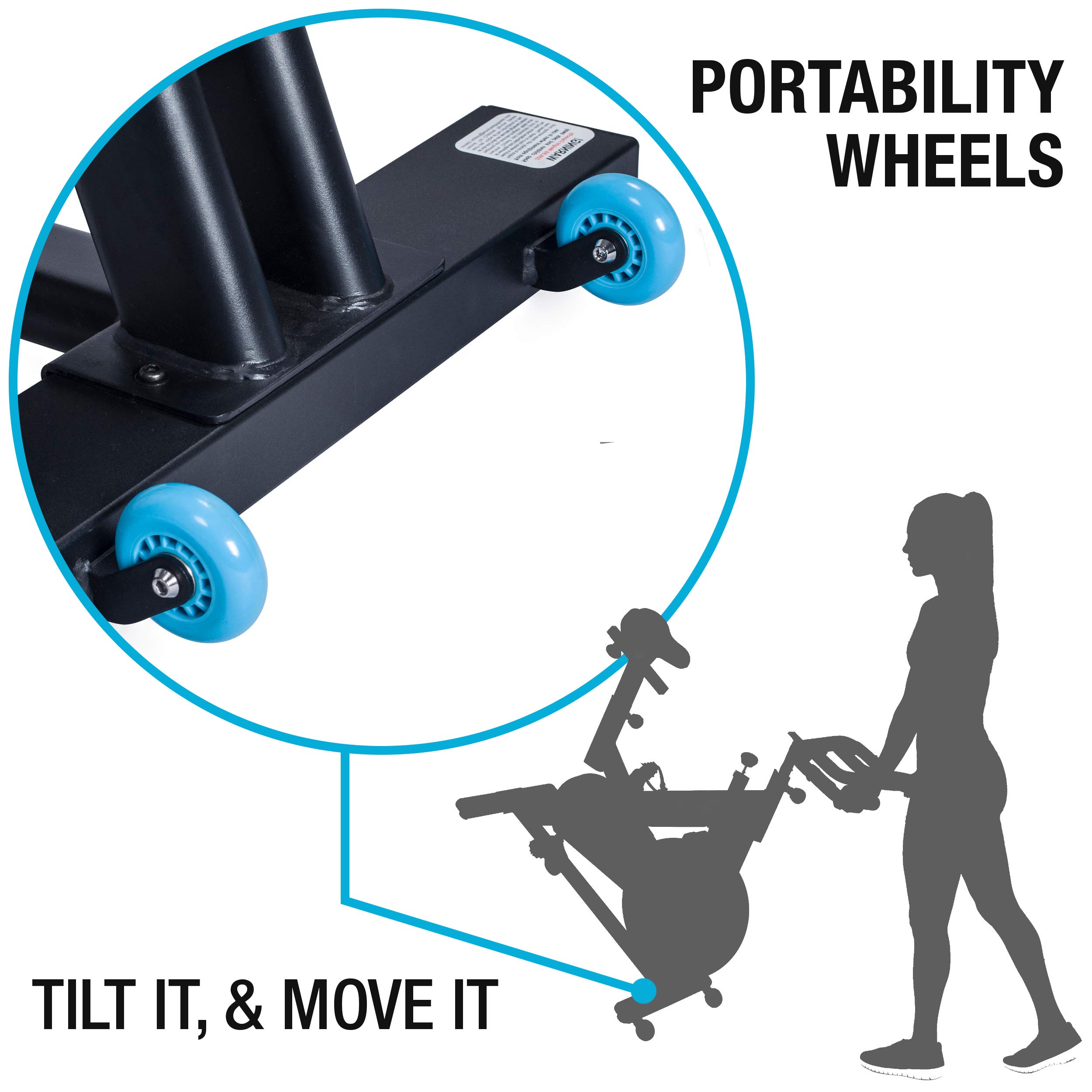 EFITMENT Pro Belt Drive Indoor Cycling Bike with 48.5 lb Heavy Flywheel, Leather Seat Pad & LCD Monitor - Perfect for Home Gym, Cardio Workouts & Spin Classes (Model IC028)