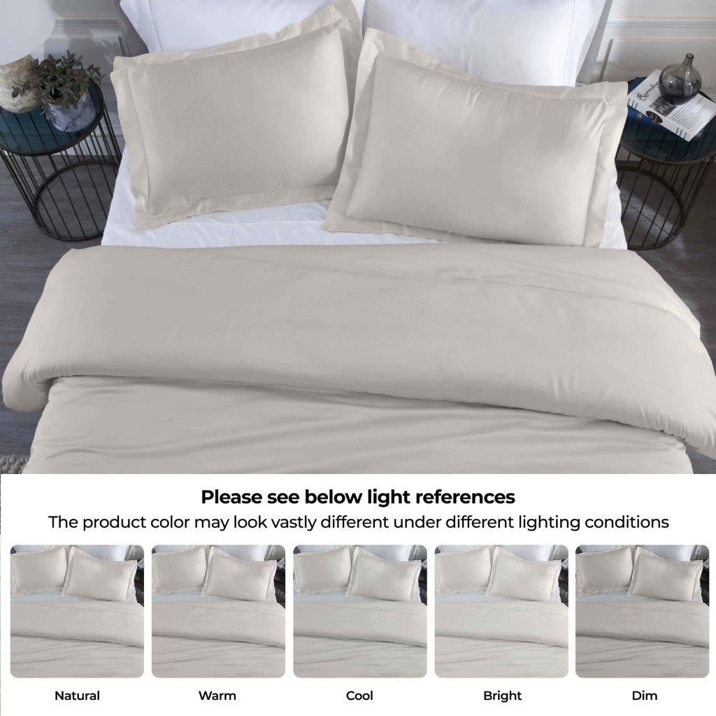 Premium 400 Thread Count Modal Duvet Cover Set from Beechwood - Ultra Soft & Breathable Bedding for All Seasons - Perfect for Master Bedroom, Guest Room, and Luxury Hotels