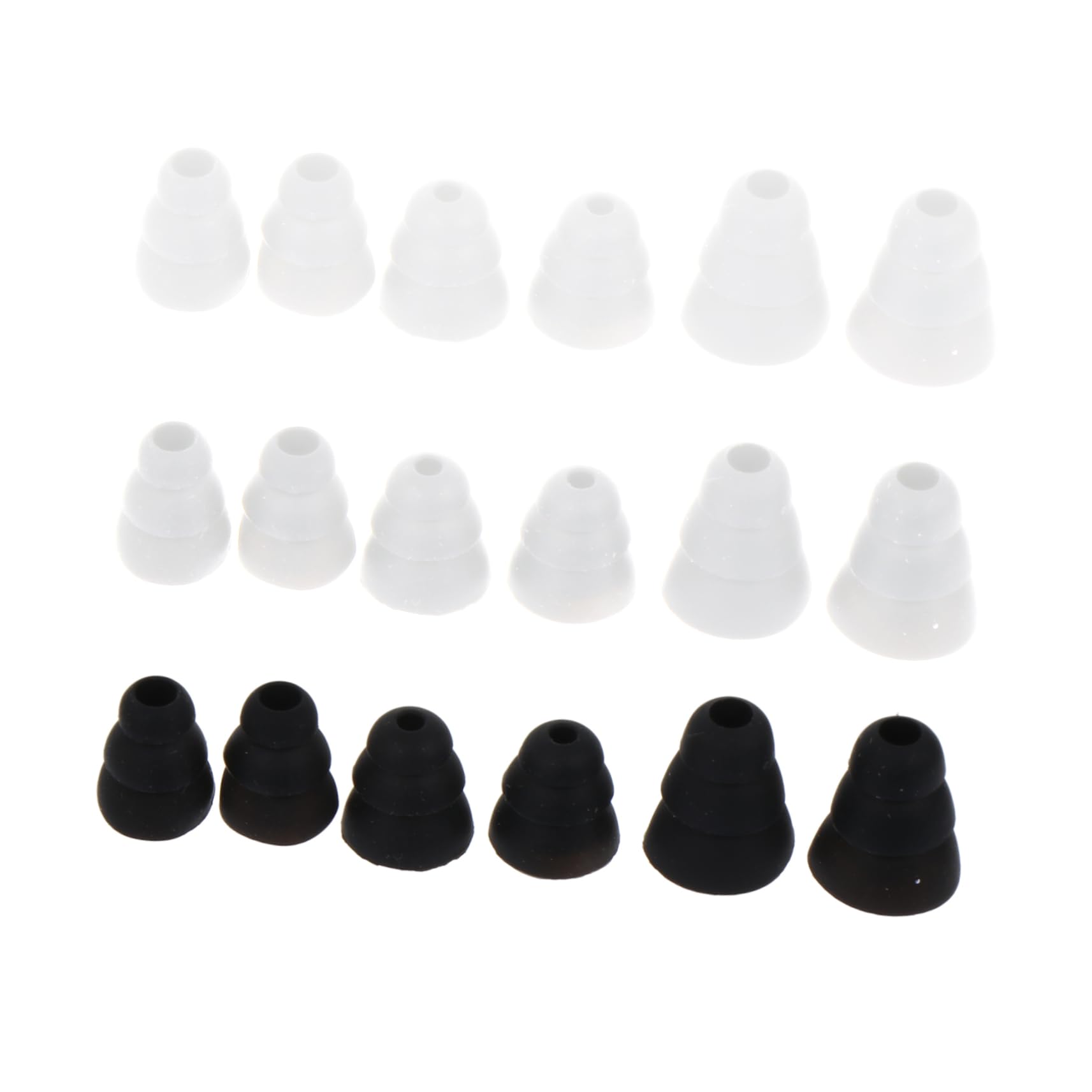 **Angoily 36pcs Assorted Color Silicone Earbud Tips - Comfortable & Durable Replacement Covers for Earphones - Perfect for Running, Workouts, and Daily Use**