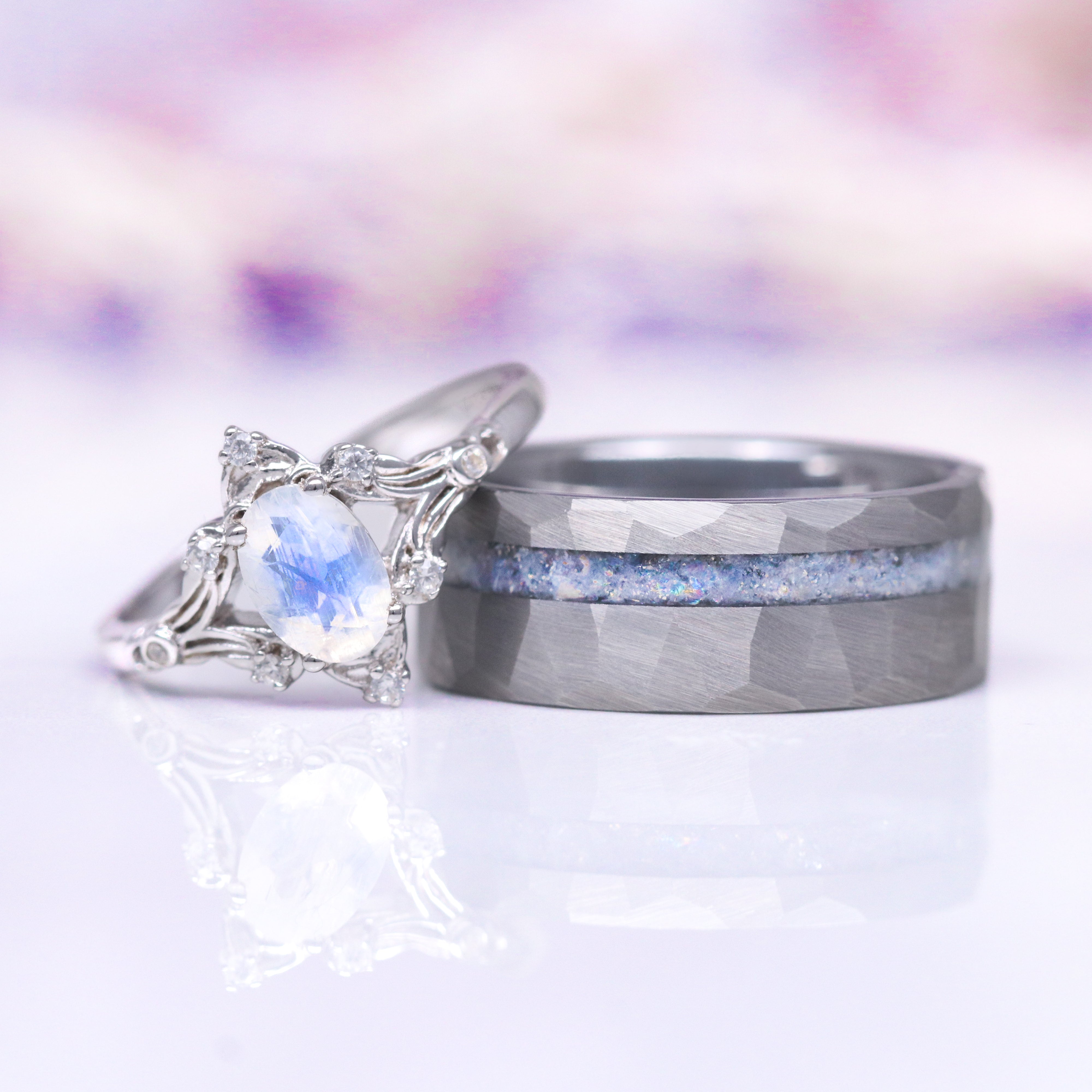 Vintage Moonstone Ring for Women - 925 Sterling Silver Jewelry - Boho Chic Dainty Stackable Ring for Everyday Wear & Special Occasions