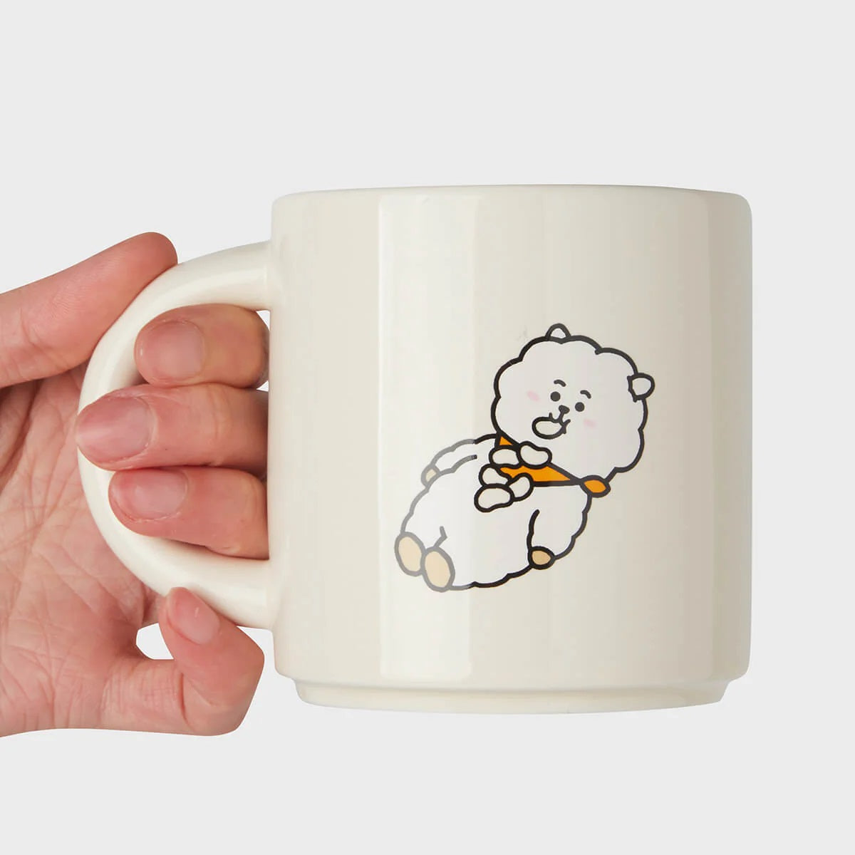 BT21 RJ Character 12 oz Ceramic Coffee Mug - Cute & Durable for Hot & Cold Drinks - Perfect for Home, Office, or Gift Giving