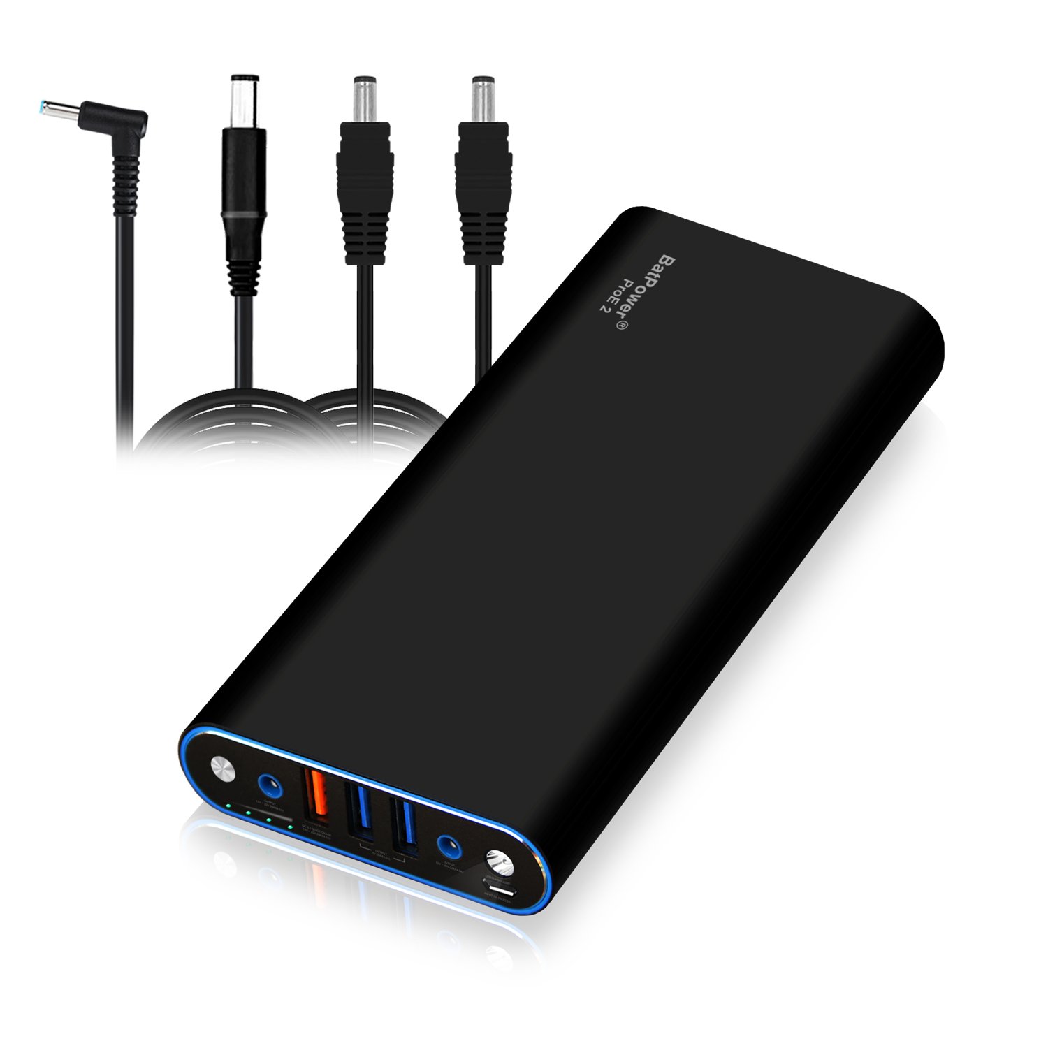 BatPower EX10H 148Wh Portable Laptop Power Bank - Universal External Battery Charger for HP Pavilion, Envy, Spectre, EliteBook & Chromebook | Fast USB QC Charging for Tablets & Smartphones | Perfect for Travel, Work & Emergency Power Backup