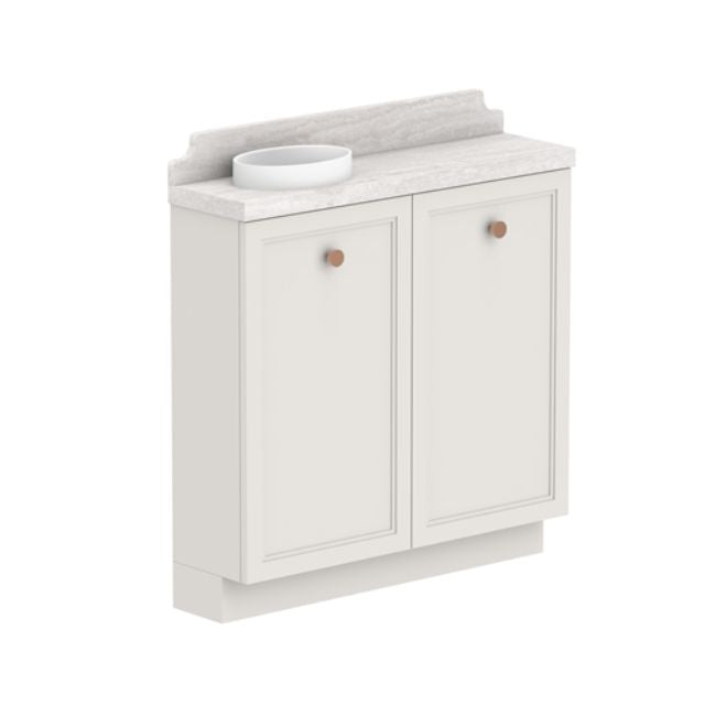 ADP Mabel Mini Freestanding Vanity with Durasein Benchtop - Compact Bathroom Vanity for Small Spaces, Perfect for Apartments & Powder Rooms