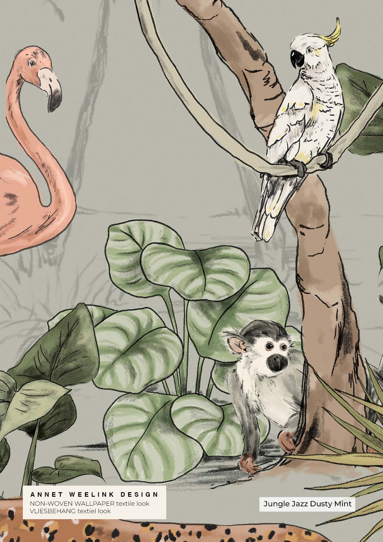Jungle Wallpaper - Exotic Jungle Jazz Design for Home Decor | Perfect for Living Room, Bedroom & Office