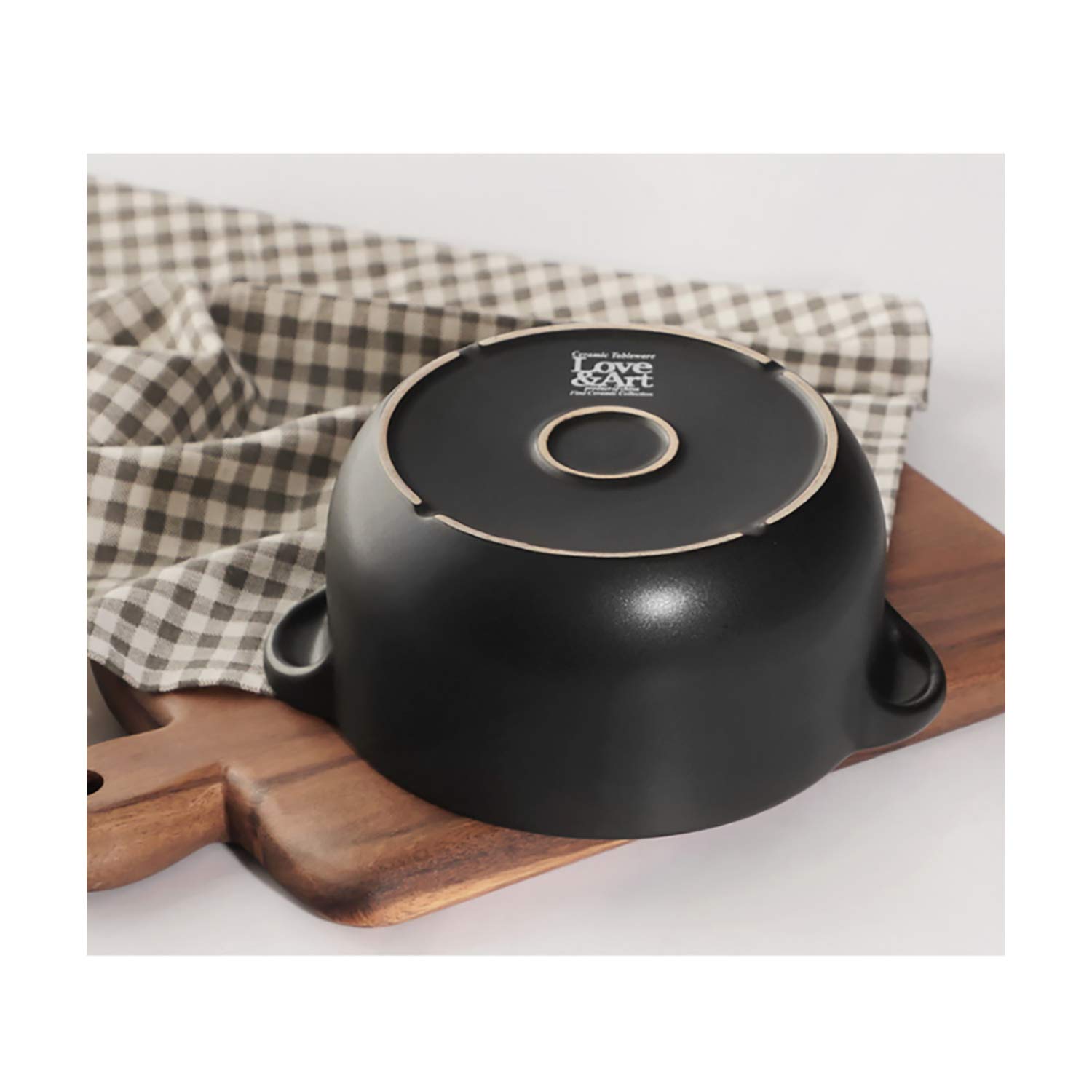Heat Resistant Fine Porcelain Casserole Pot - 1000ml Blue Ceramic Dutch Oven for Baking, Stewing & Serving - Perfect for Soups, Stews & Family Dinners