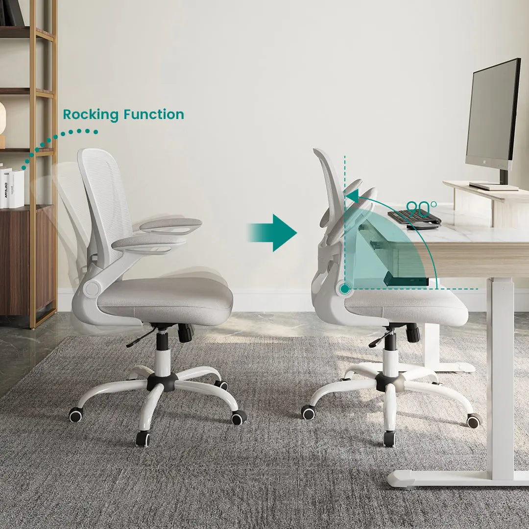Onyx Ergonomic Office Chair - Adjustable Lumbar Support & Breathable Mesh Back for Home & Office Use - Perfect for Long Hours Sitting & Computer Work