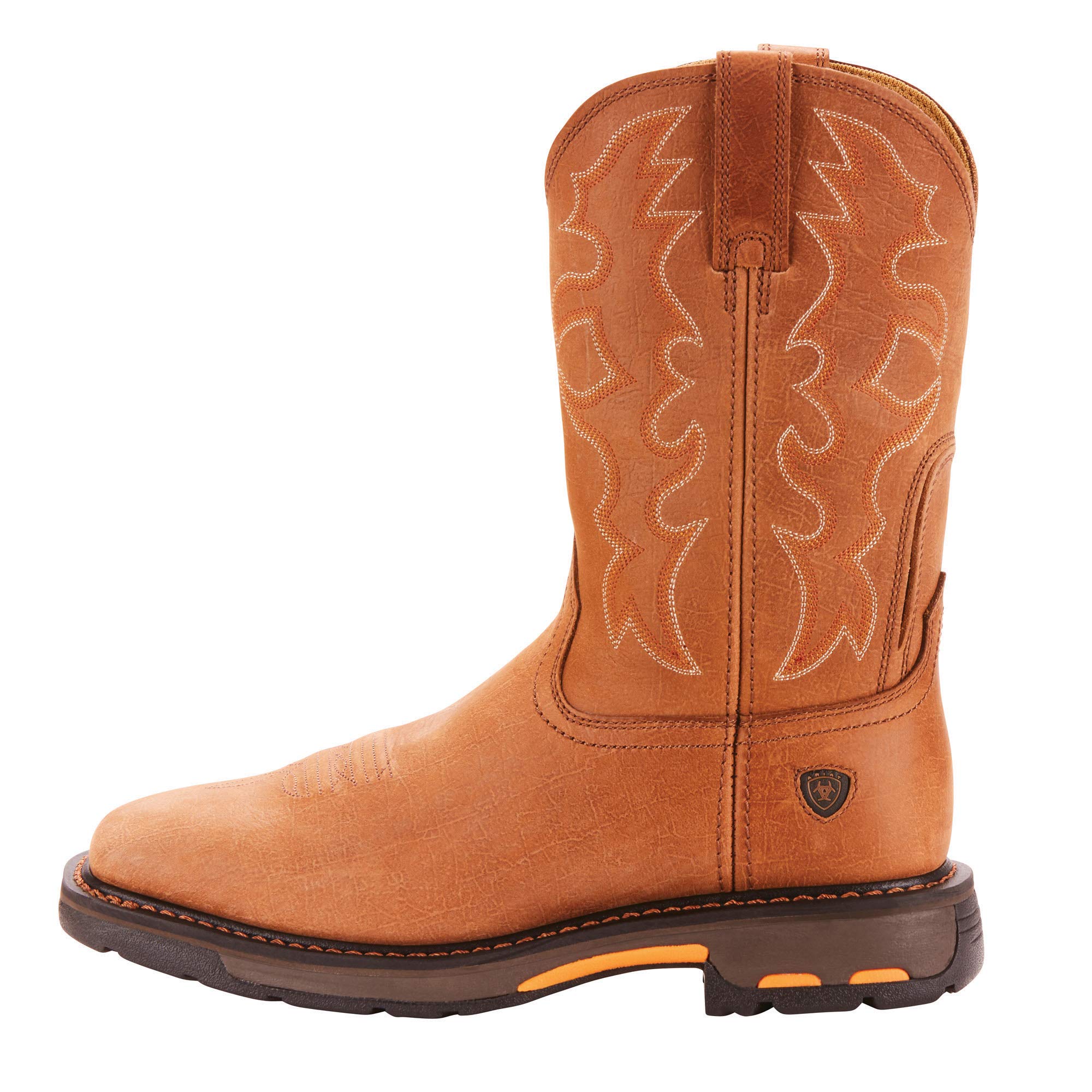 Ariat Men's WorkHog Wide Square Toe Work Boot - Durable Steel Toe Construction for Construction, Farming & Outdoor Work - Comfortable Safety Footwear for Heavy Duty Jobs