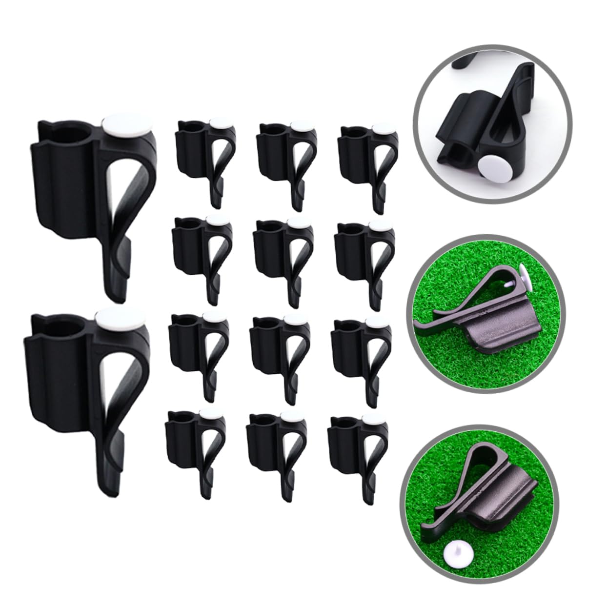 COHEALI 14-Piece Red Golf Club Organizer Set - Black Stand with Putter Holder, Ball Rack & Accessories Bracket for Golf Bag Organization | Perfect for Golf Course, Driving Range & Home Storage