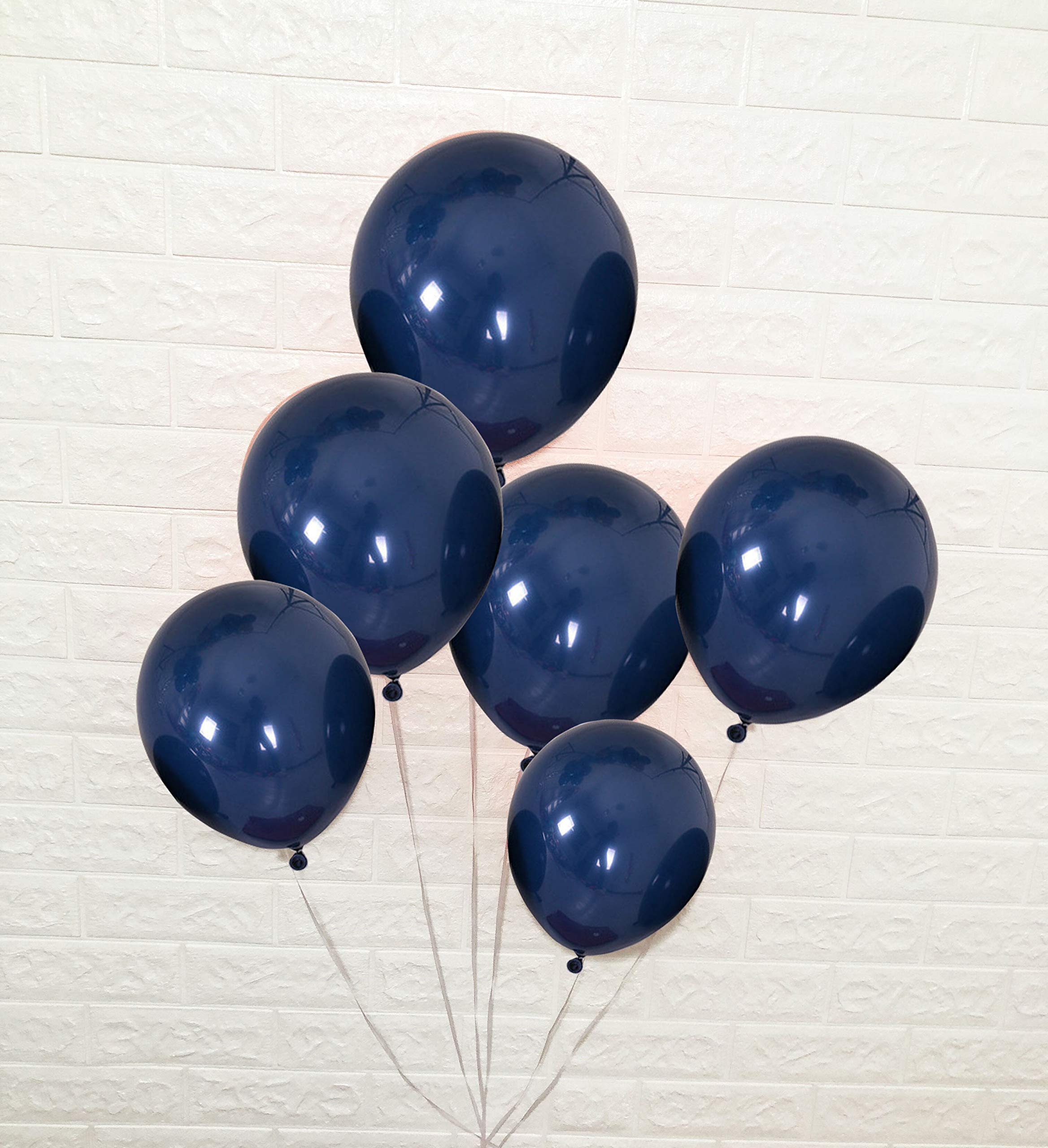 50 Pack Navy Blue Latex Balloons 10 Inch - Helium & Air Fill Party Balloons for Birthday, Wedding, Christmas Decorations | Perfect for Baby Showers, Graduations & Anniversary Celebrations