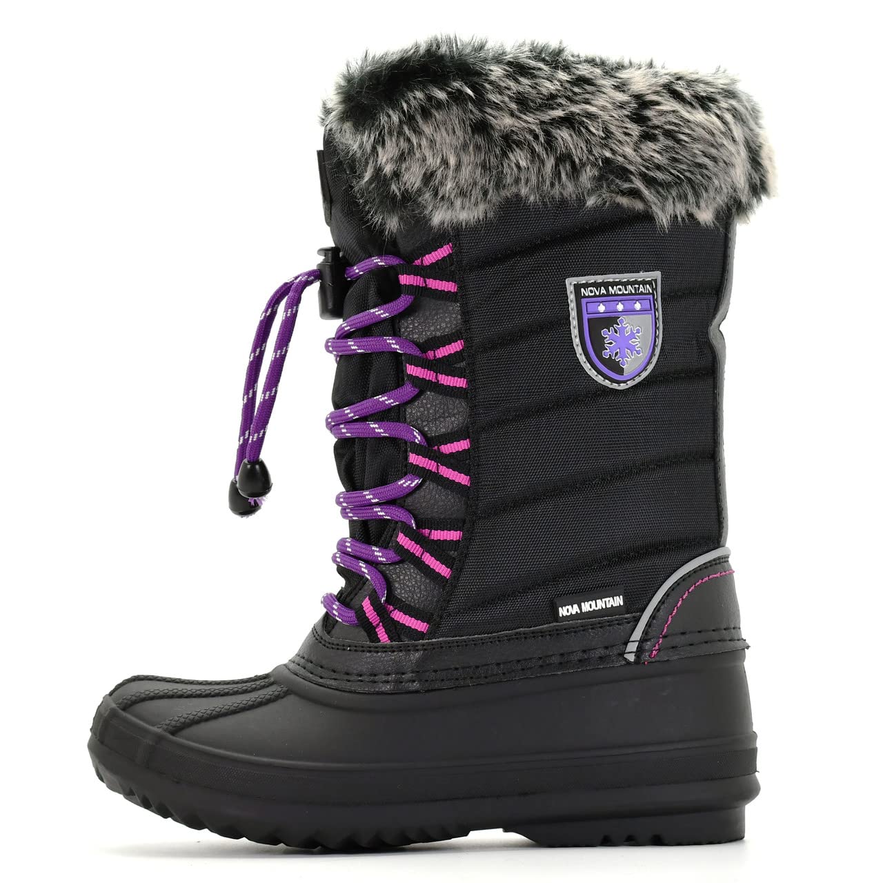 Nova Mountain Kids' Winter Snow Boots - Waterproof & Warm for Boys & Girls - Perfect for Snow Play, Hiking & Outdoor Adventures