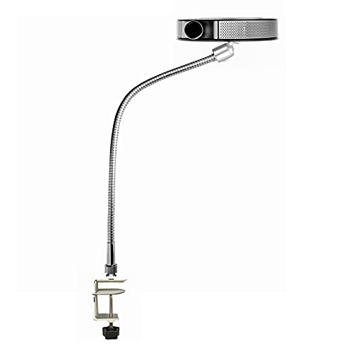 Adjustable Gooseneck Projector Stand - 360° Flexible Carbon Steel & Aluminum Alloy Clip Mount for Bedside or Desktop (Large Size) - Perfect for Home Theater, Office Presentations & Outdoor Movie Nights