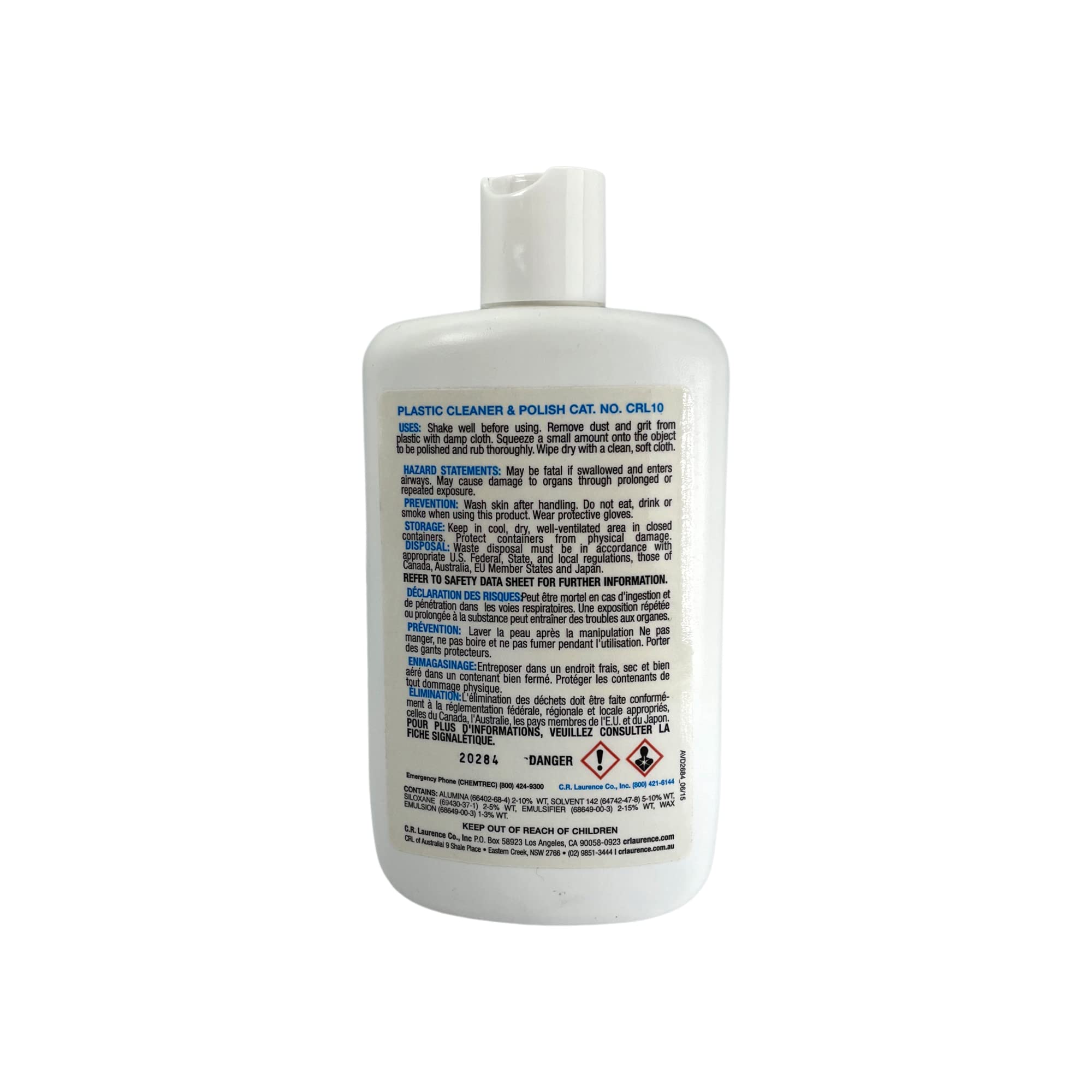 CRL Plastic Cleaner and Polish - Restores Clarity & Shine for Acrylic, Plexiglass, and More | Perfect for Home, Office, and Automotive Use