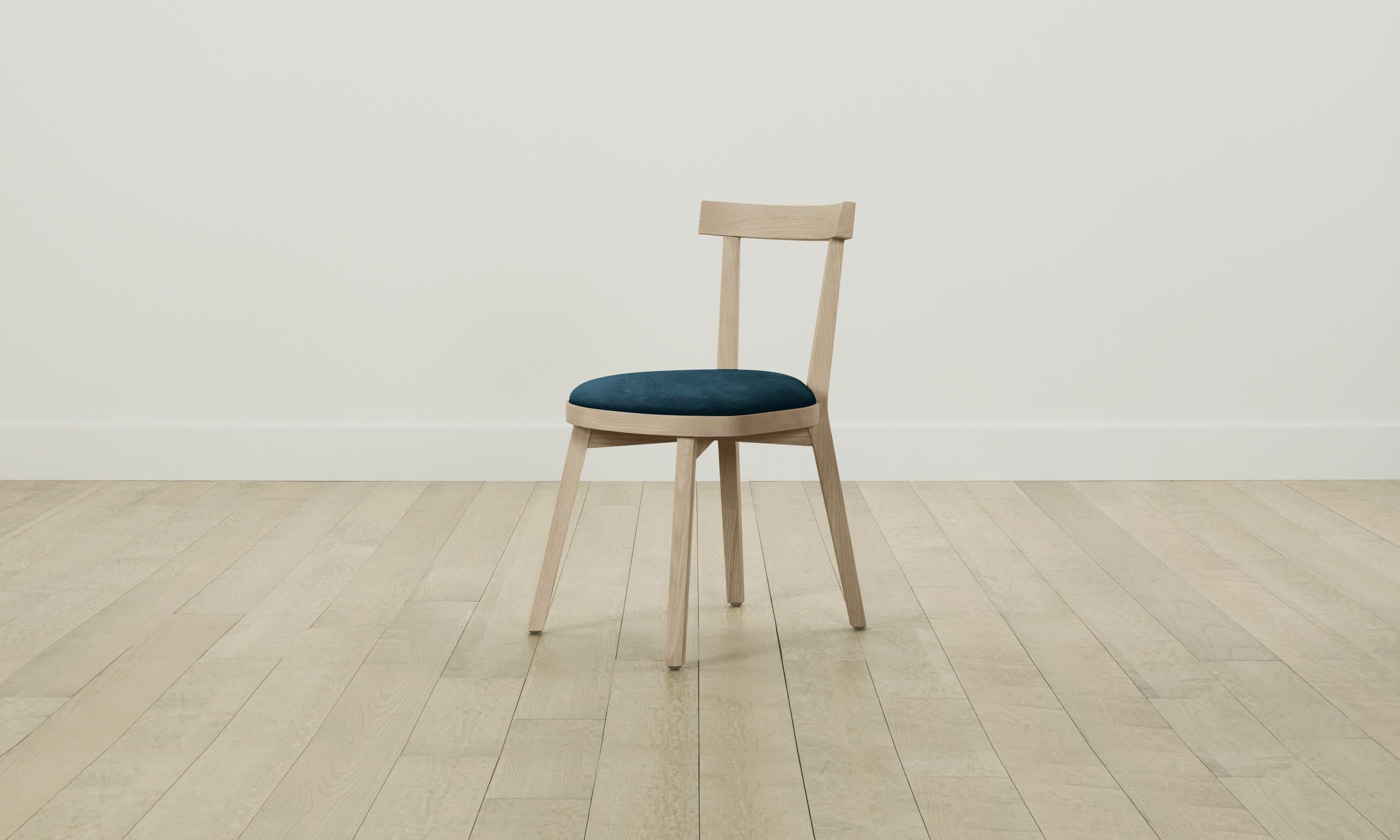 Allen Dining Chair - Performance Velvet Upholstered Lagoon Blue Seat - Perfect for Kitchen, Dining Room & Home Office Furniture