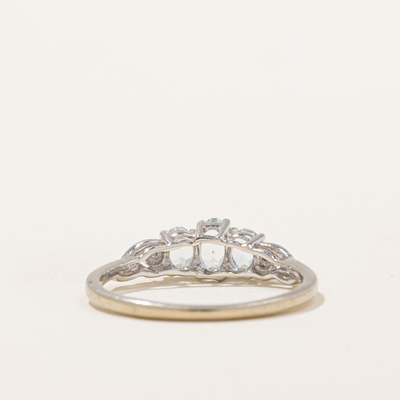 Elegant Aquamarine and Diamond Ring - 0.35ctw Gemstone with 0.01ctw Diamonds - Size 6.75 - Perfect for Engagement, Anniversary & Special Occasion Gifts