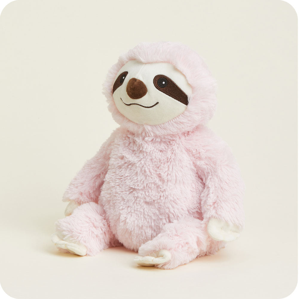 Pink Sloth Warmies - Soft & Cozy Microwaveable Plush Toy for Kids & Adults | Perfect for Relaxation, Stress Relief & Bedtime Comfort