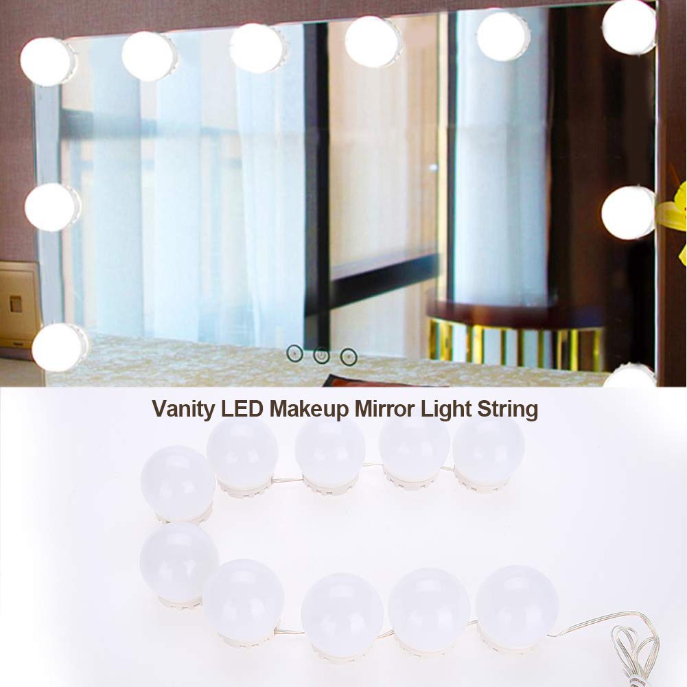 Yoidesu Vanity LED Mirror Lights Kit - Dimmable Makeup Mirror Lights with Concealable Wiring, Warm & Cool White Tones - Perfect for Bathroom Vanity, Dressing Room, and Professional Makeup Studios