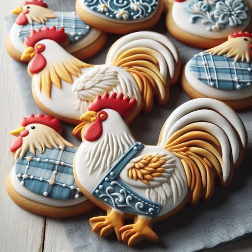 THE COOKIE CUTTER SHOP 3.75 Inch Hen Rooster Chicken Cookie Cutter - Tin Plated Steel - Made in USA - Perfect for Baking, Cake Decorating, and DIY Crafts