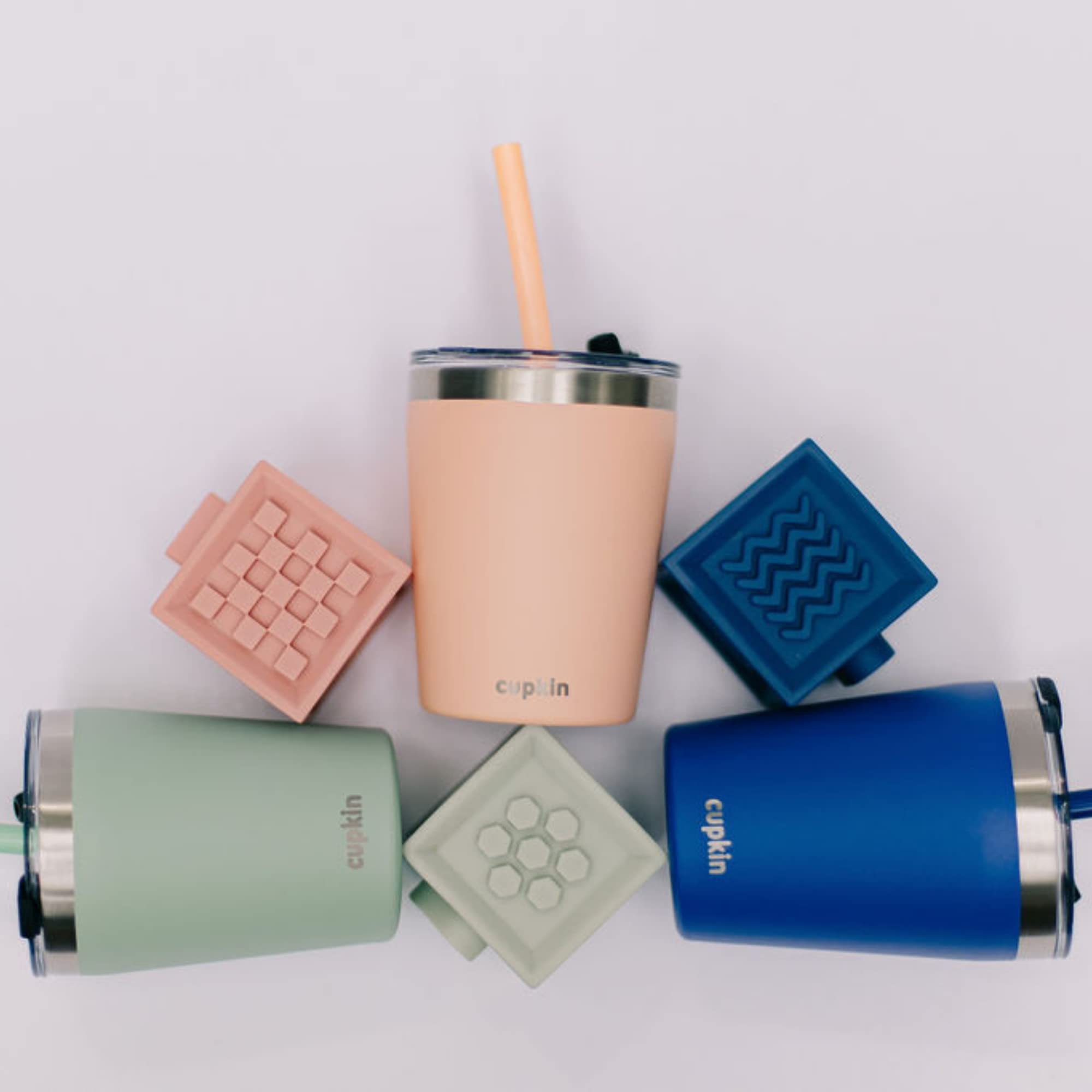 CUPKIN 20oz Stainless Steel Insulated Tumbler with Lid & Straw - Double Wall Vacuum Insulated Travel Mug for Hot & Cold Drinks - Leakproof Coffee Cup for Commuting, Office, Gym, Hiking & Outdoor Activities