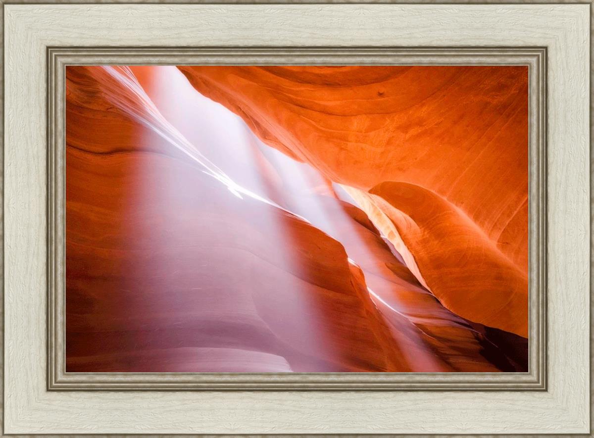 Stunning Antelope Canyon Light Shafts Wall Art - Natural Sunbeam Photography Print for Home & Office Decor - Perfect for Living Rooms, Bedrooms & Workspaces