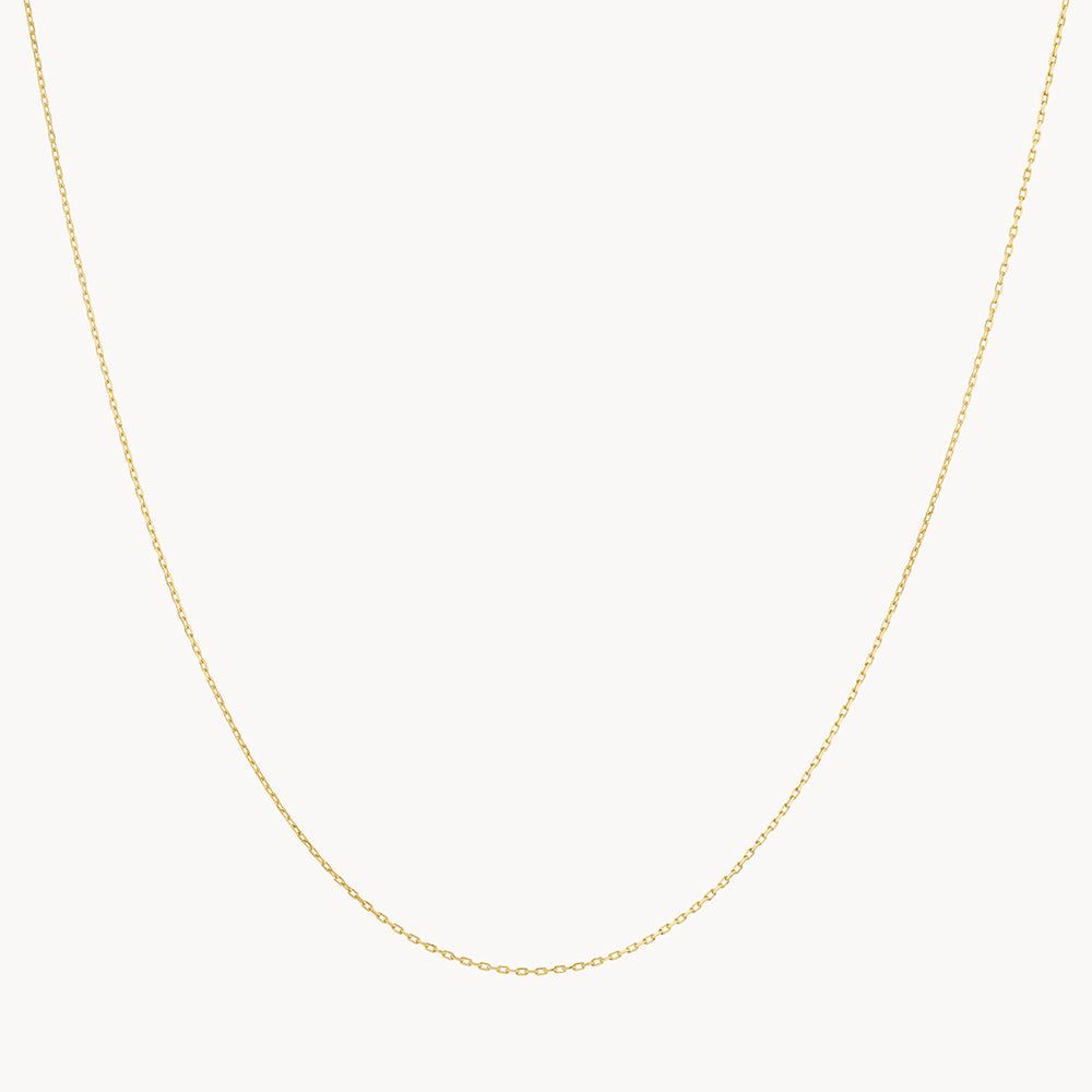 10k Gold Diamond Cut Cable Chain Necklace for Women - Elegant Layering & Everyday Jewelry Gift