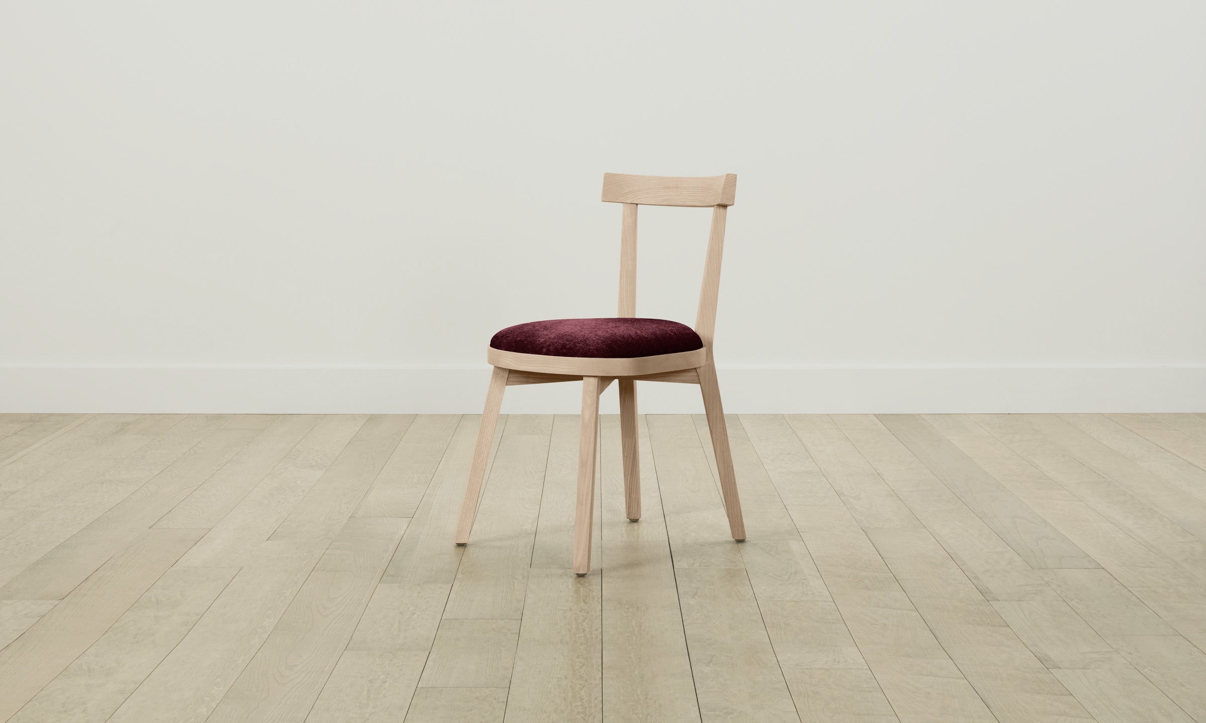 Allen Dining Chair - Performance Velvet Upholstered Seat in Merlot Red - Perfect for Modern Dining Rooms & Kitchen Breakfast Nooks