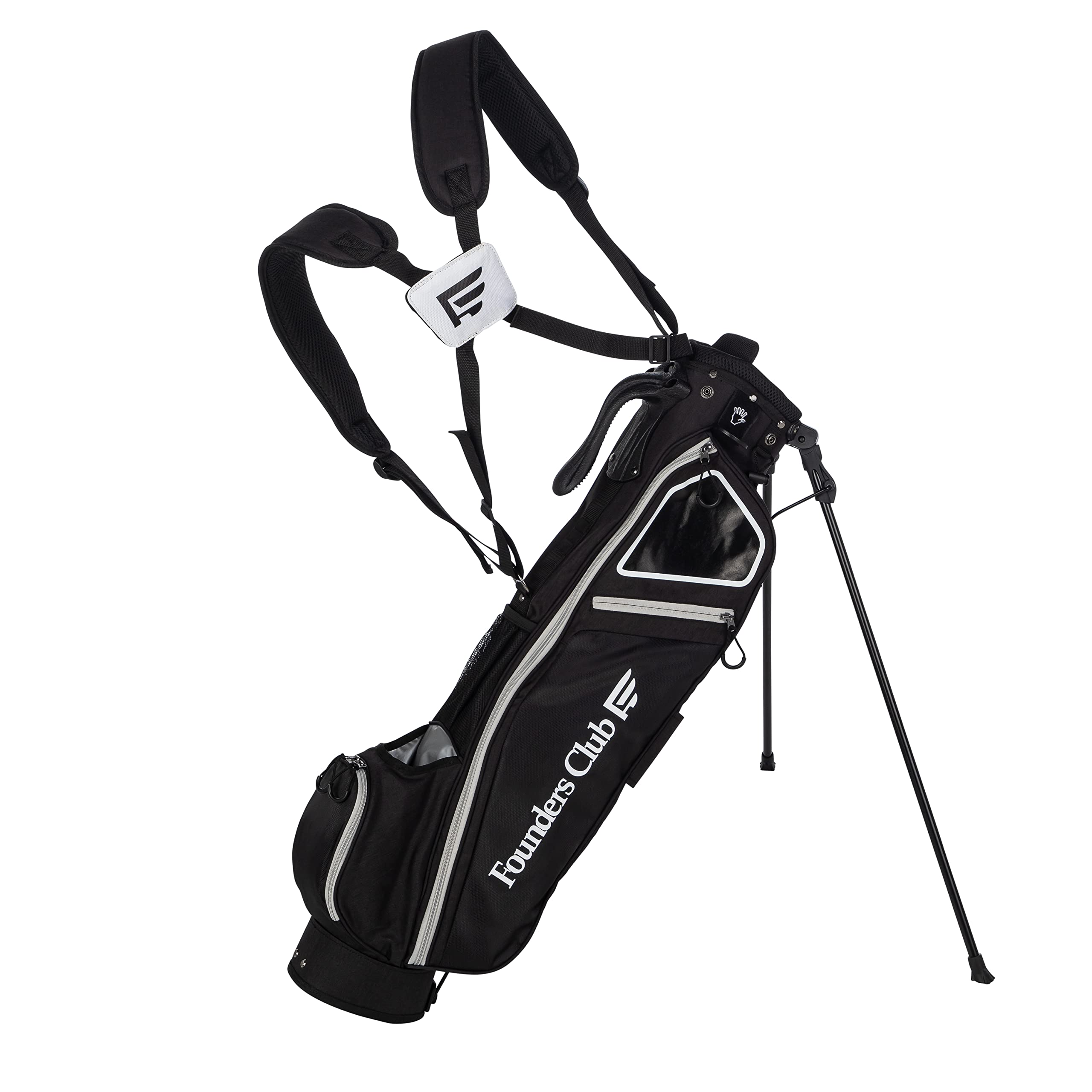 Founders Club Lightweight Sunday Golf Bag with Dual Strap & Stand - Easy Carry for Pitch & Putt, Driving Range & Par 3 Courses | Perfect for Casual Golfers & Practice Sessions