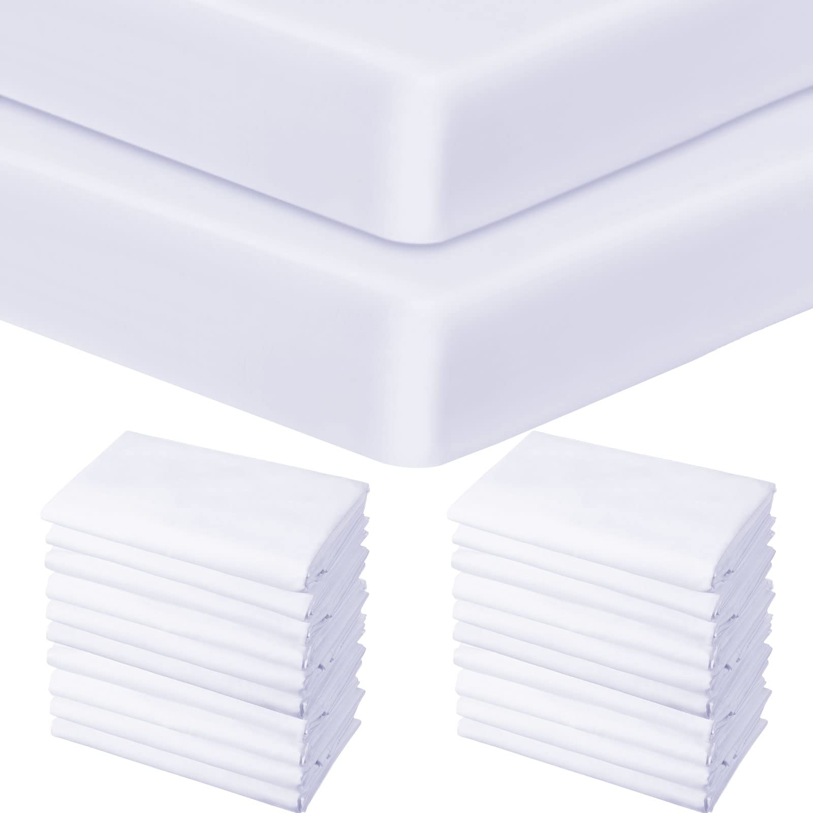 20 Pack Cotton Nap Mat Sheets for Daycare & Preschool - 32