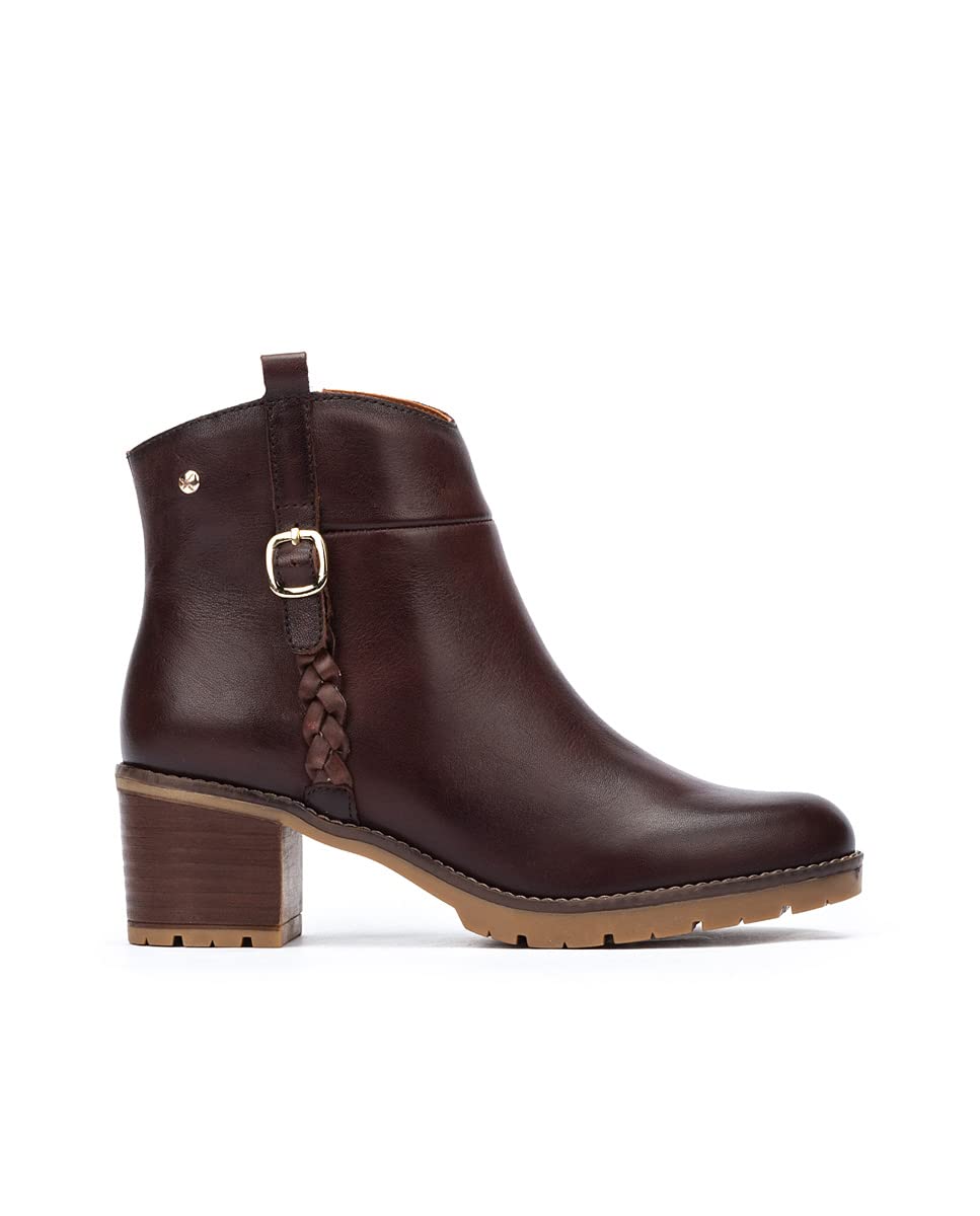 Stylish Women's Leather Ankle Boots with High Heels - Fashionable Winter Boots for Office, Party & Night Out