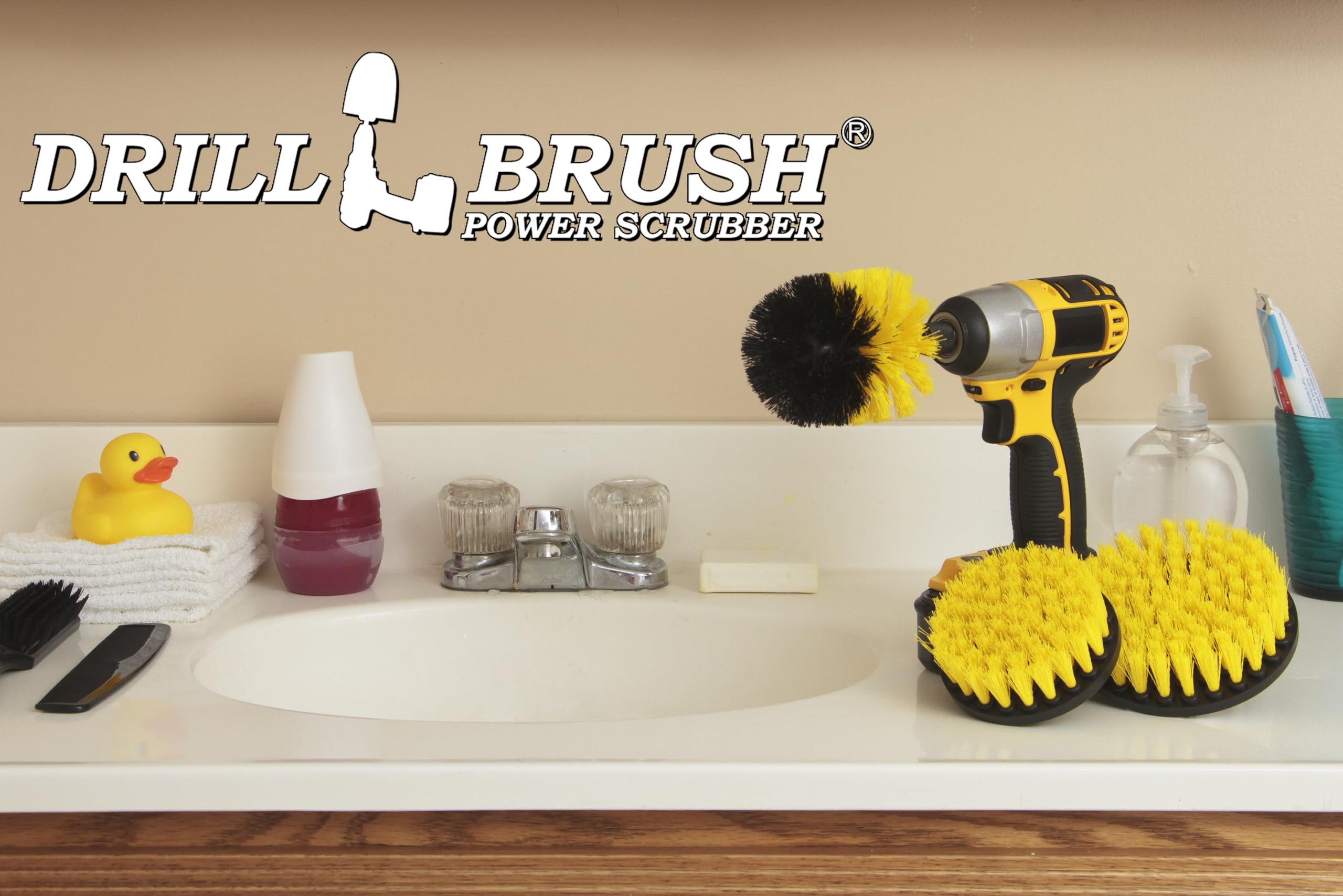 Tile and Grout Drill Brush - Cordless Power Scrubber for Deep Cleaning Bathrooms, Kitchens & Showers - Perfect for Grout Cleaning, Tile Scrubbing & Surface Restoration
