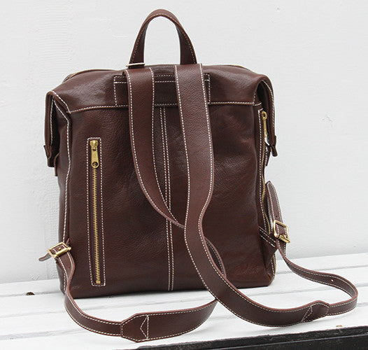 Premium Italian Leather Backpack for Women - Stylish & Durable Travel, Work & Everyday Use