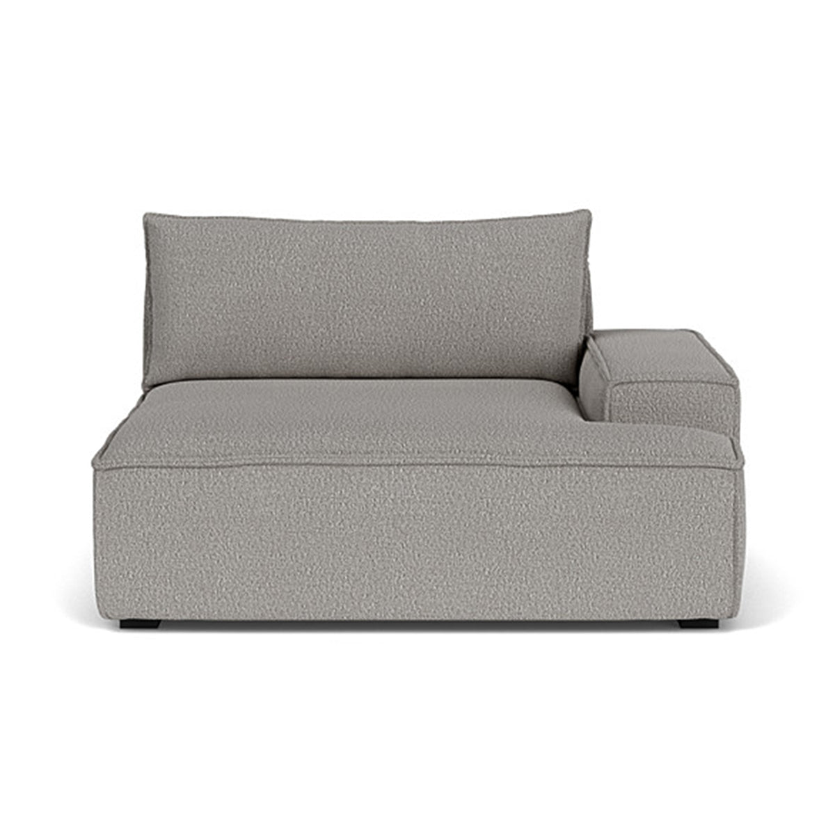 Stylish Daphne Boucle 1-Seater Right Arm Modular Sofa - Modern Living Room Furniture for Small Spaces & Apartments | Perfect for Cozy Reading Nooks & Studio Decor