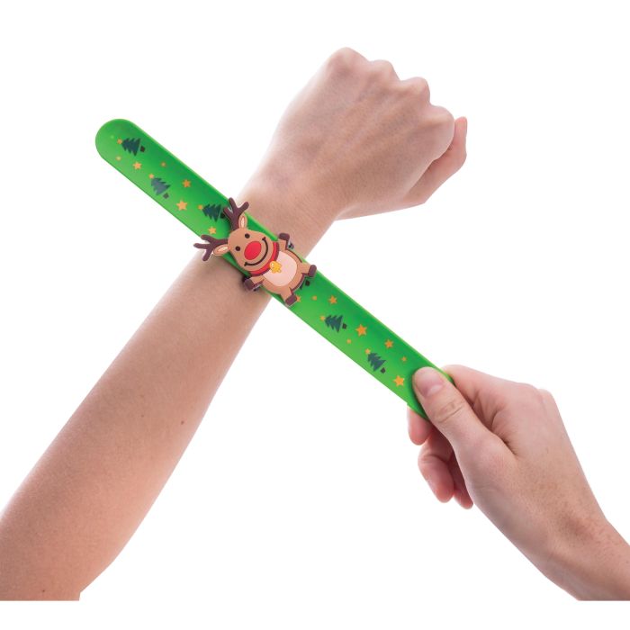Festive Slap Bracelet - Colorful Wristband for Parties, Events & Gifts - Perfect for Christmas, Birthdays & Celebrations