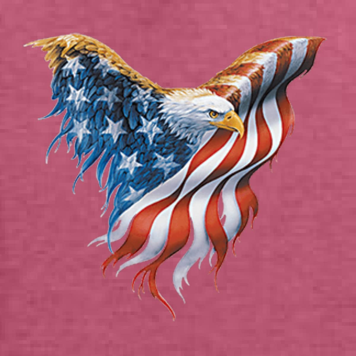 USA Flag Eagle Patriotic Graphic T-Shirt for Men - American Pride Tee for 4th of July, Veterans Day & Casual Wear