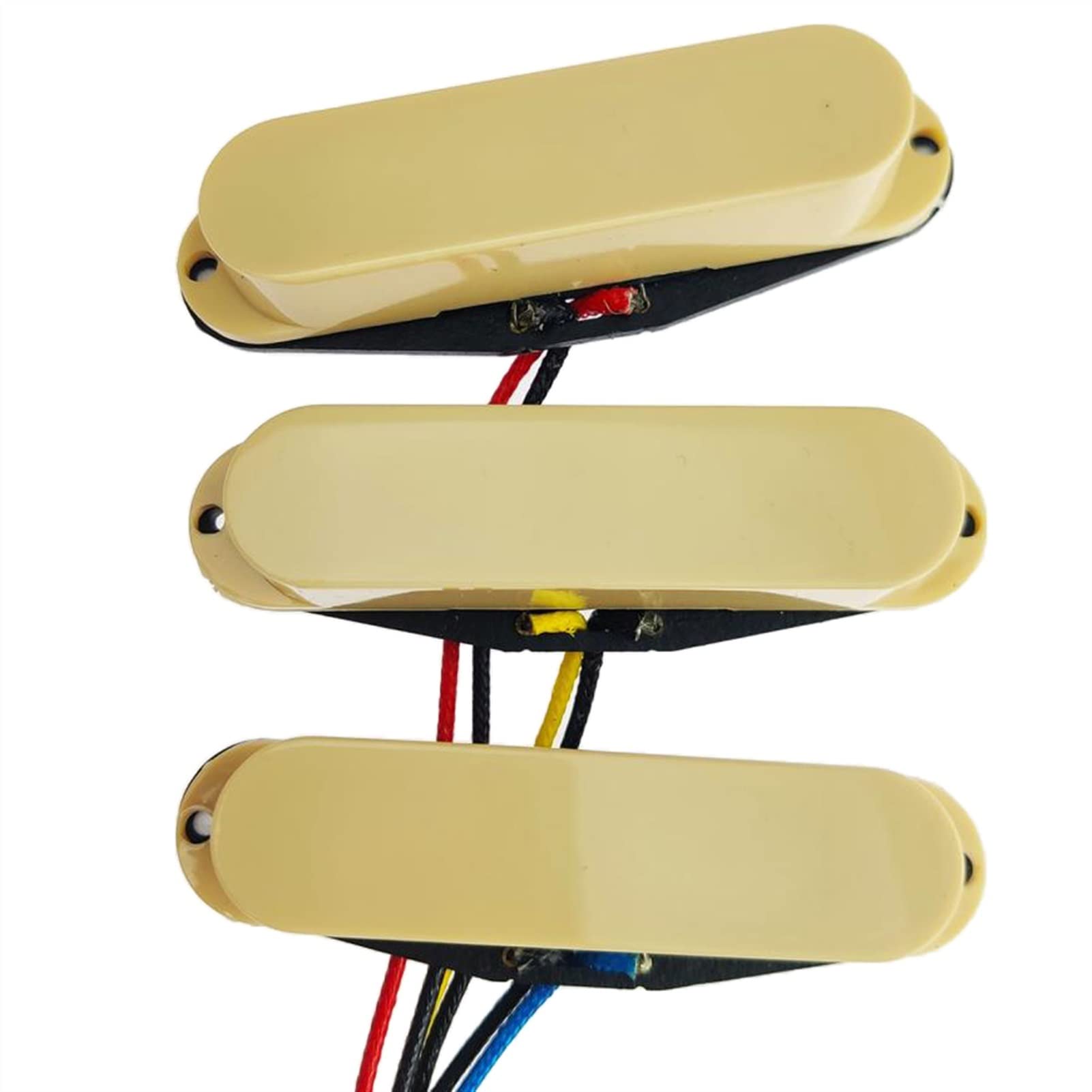Professional Humbucker Guitar Pickup Set - Ceramic Magnet Electric Guitar Pickups for Neck/Middle/Bridge Positions (Beige) | Perfect for Rock, Metal & Blues Performances