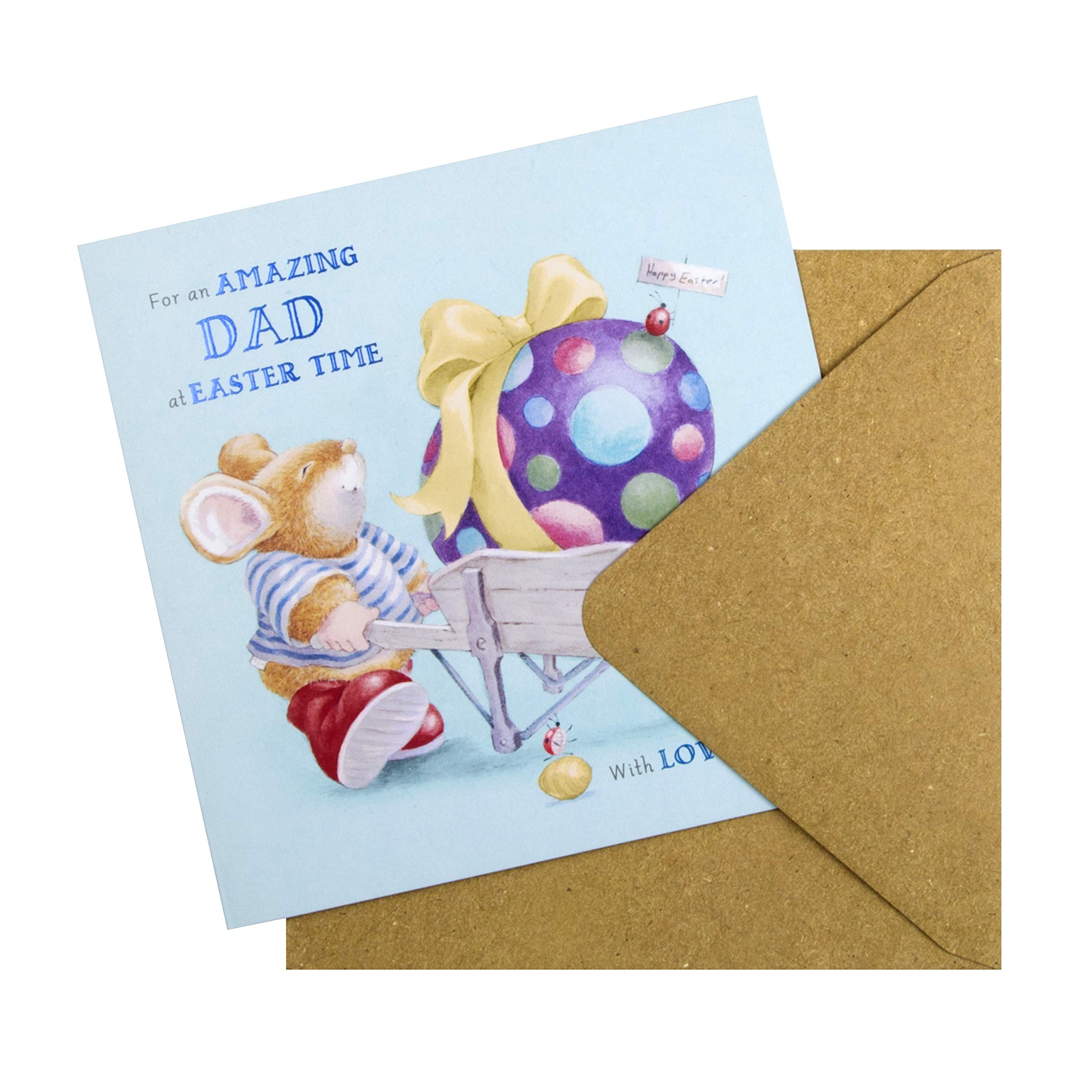 Hallmark Easter Card for Dad - Cute Country Companions Design | Thoughtful Gift for Father's Day, Birthday & Special Occasions