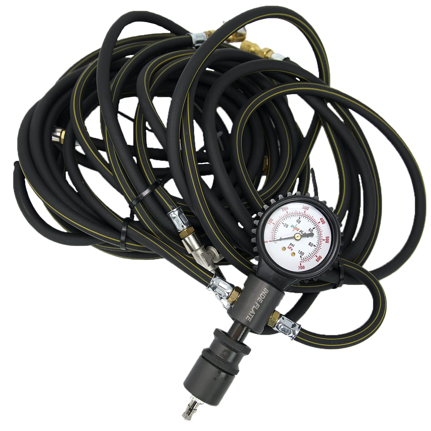 4-Port Garden Hose Splitter with Heavy Duty Brass Connectors - Perfect for Watering Plants, Washing Cars, and Outdoor Cleaning