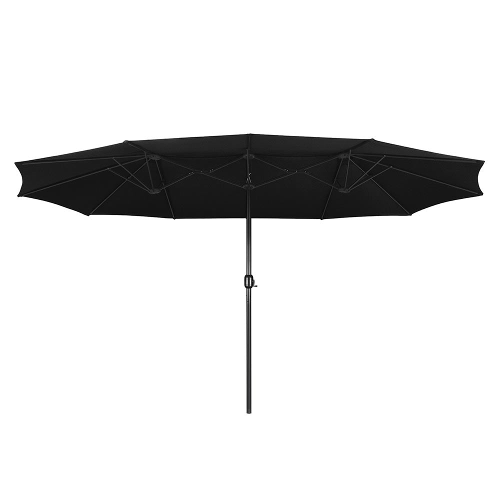 15'x9' Rectangular Patio Umbrella with UV Protection - 8 Color Options for Outdoor Dining, Poolside & Backyard Relaxation