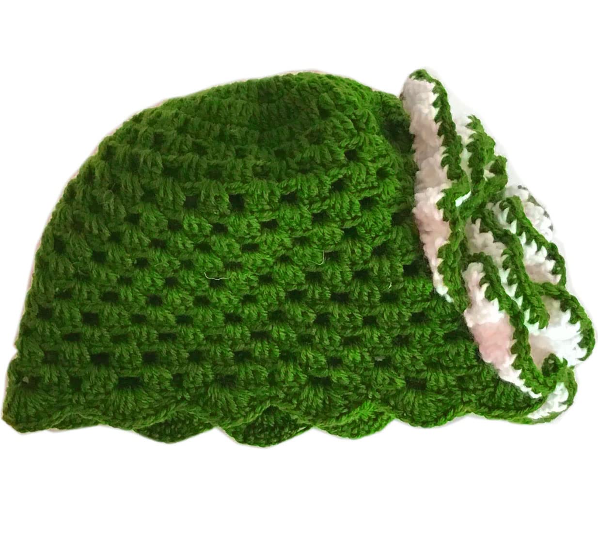 Handmade Knit Crochet Hat & Gloves Set with Big Flower - Winter Warm Beanie & Gloves for Women - Perfect for Outdoor Activities, Snow Sports, and Cold Weather Fashion