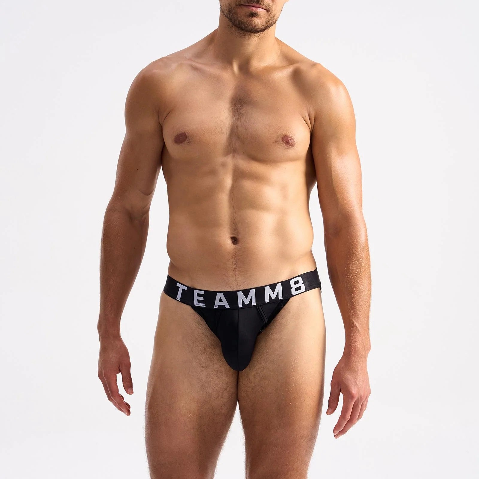 Teamm8 Spartacus Men's Brief Underwear - Black - Comfortable & Breathable for Daily Wear, Workout & Sports