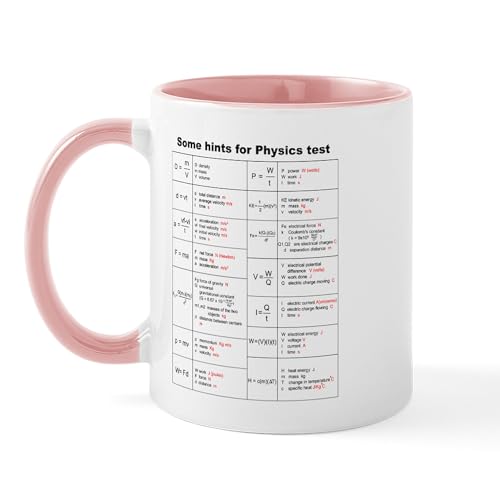 White/Pink Inside - Physics Equations Mug Mugs