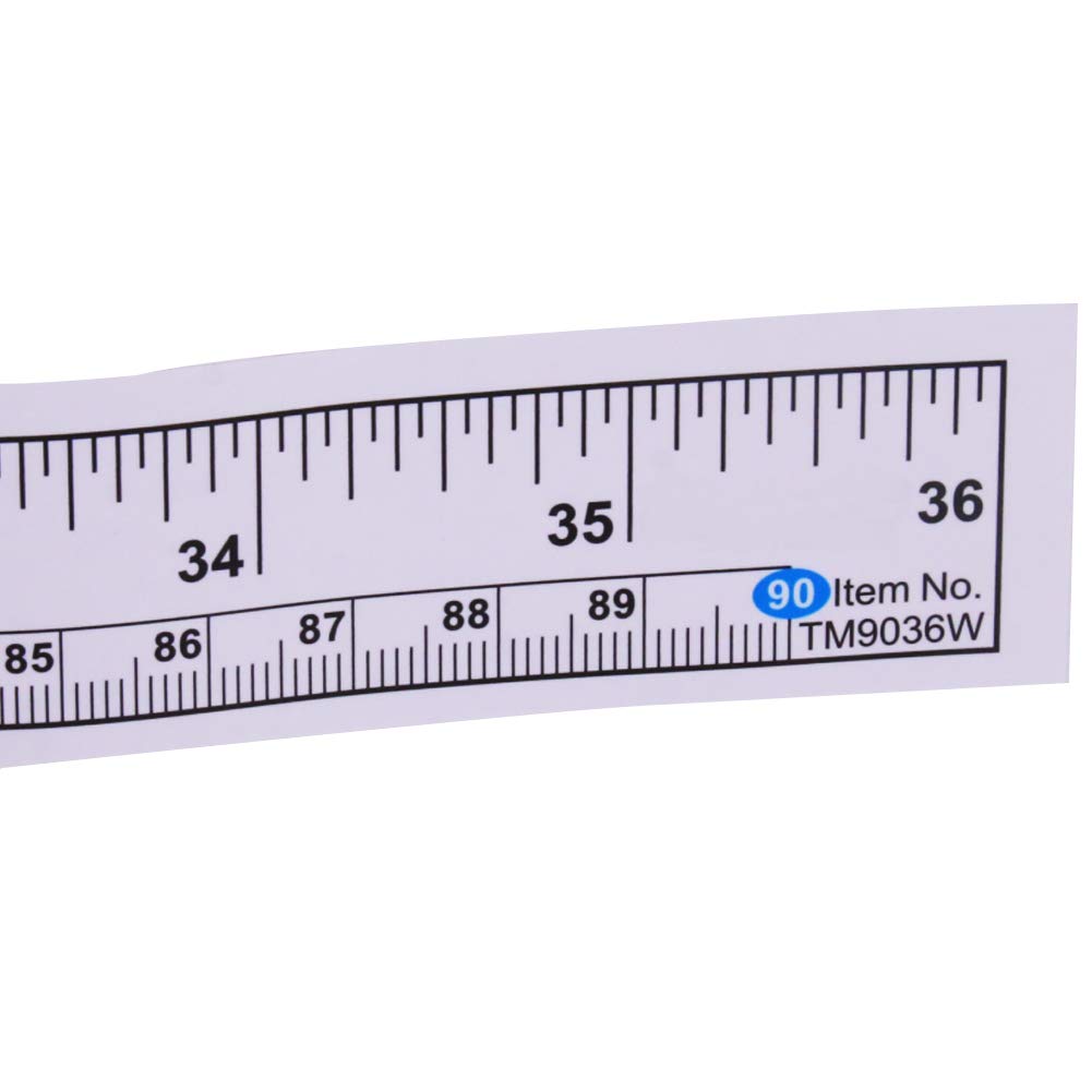 Utoolmart Self-Adhesive Measuring Tape with Double Scale - Sticky Backed Ruler for Woodworking, Sawing, Drafting Tables & Workbenches - Perfect for DIY Projects, Home Improvement and Crafting