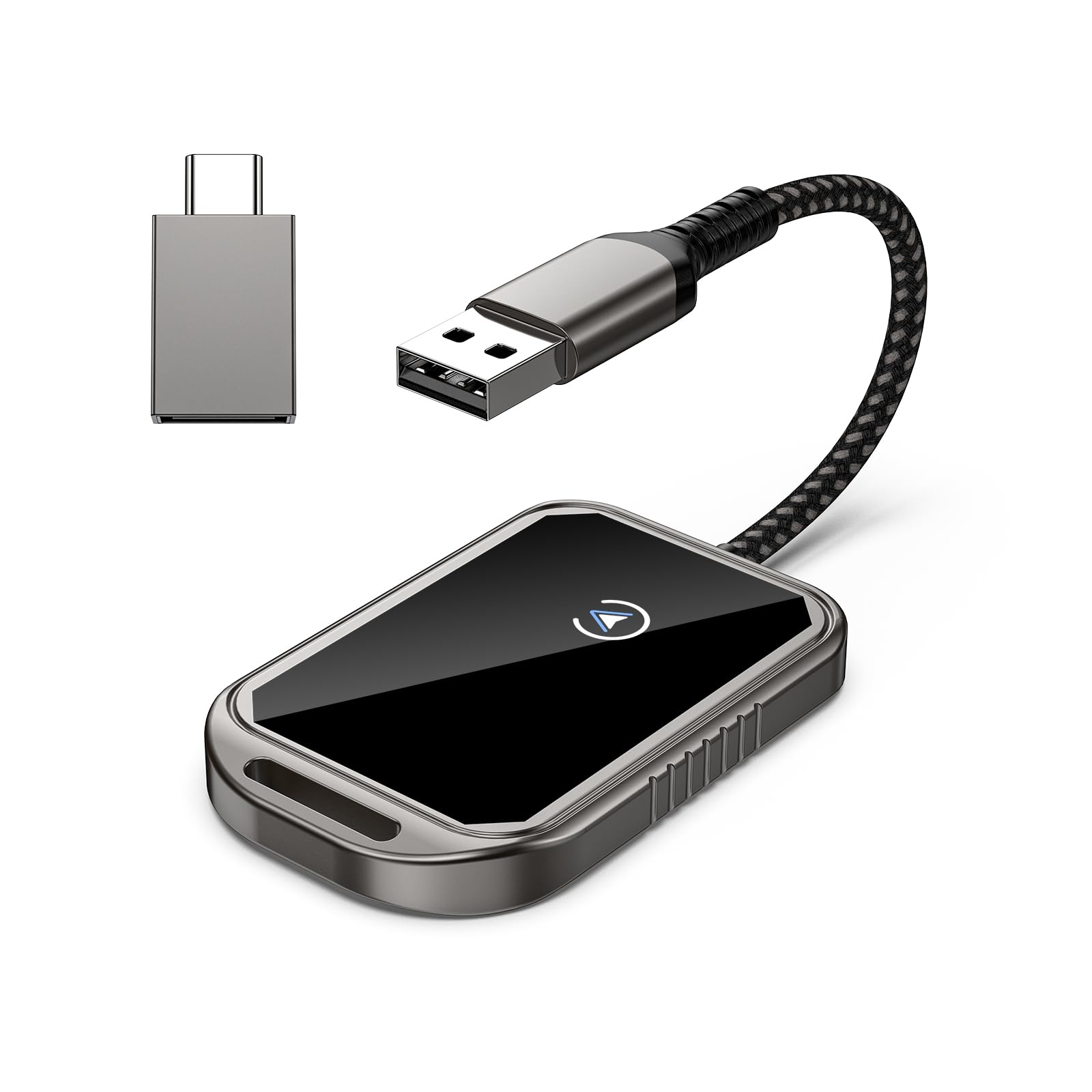 Sunshot Wireless CarPlay Adapter for iPhone - Super Mini Plug & Play Auto Connection, Compatible with iOS 10+ & Android, Black | Seamless Music & Navigation for BMW, Toyota, Honda & More