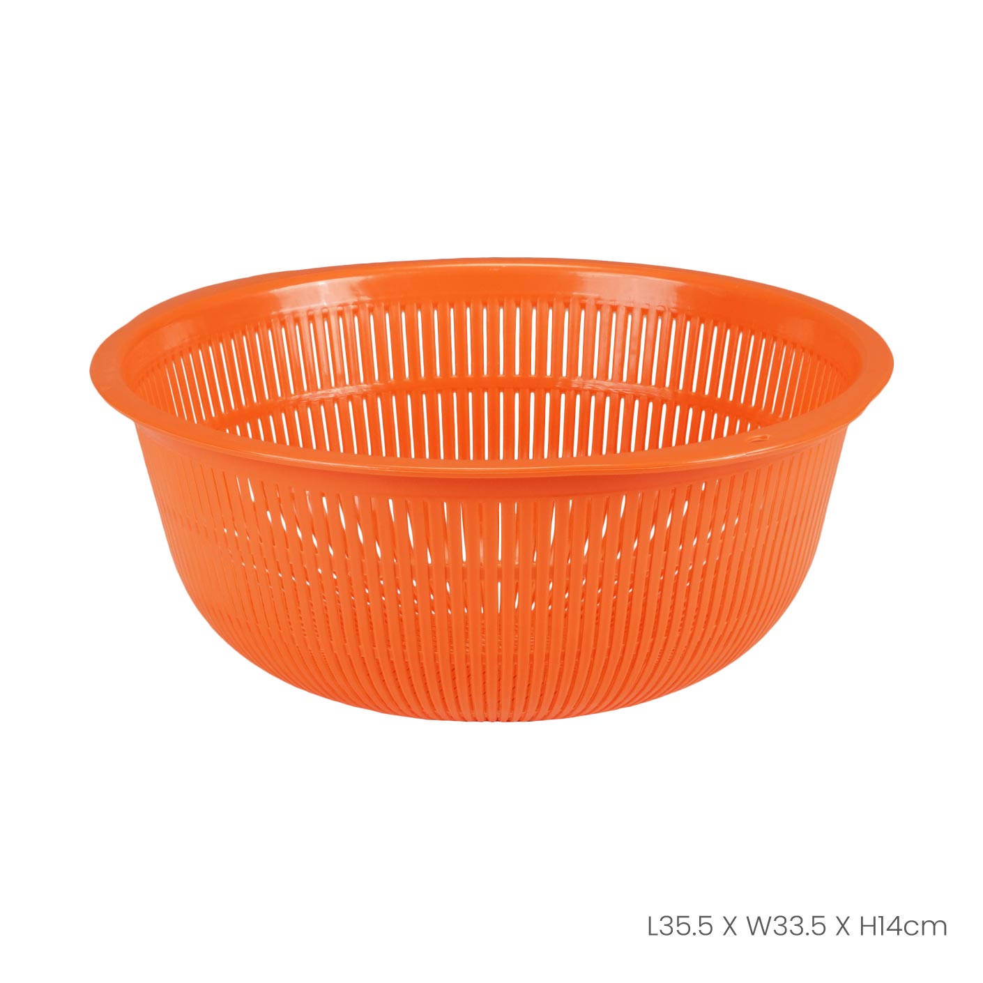 Stainless Steel Round Colander No.3 (5505) - Perfect for Draining Pasta, Washing Vegetables & Fruits - Durable Kitchen Strainer for Cooking & Food Prep