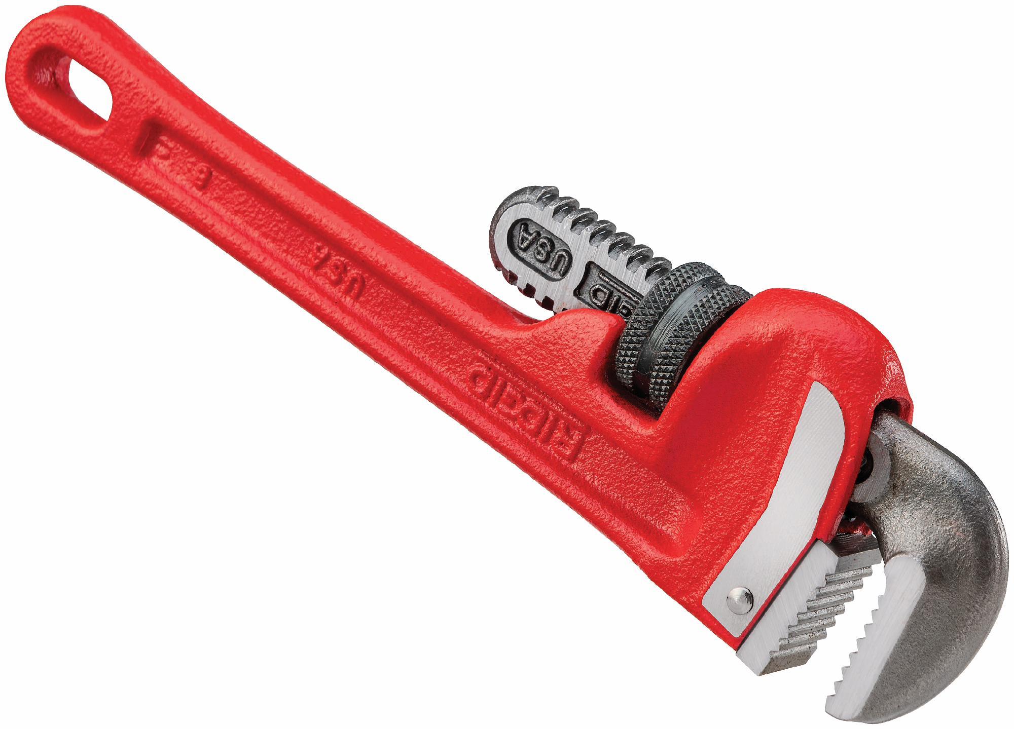 8-Inch Heavy Duty Straight Pipe Wrench 31005 by Ridgid - Professional Plumbing Tool for Pipe Fitting, Repair & Maintenance in Tight Spaces