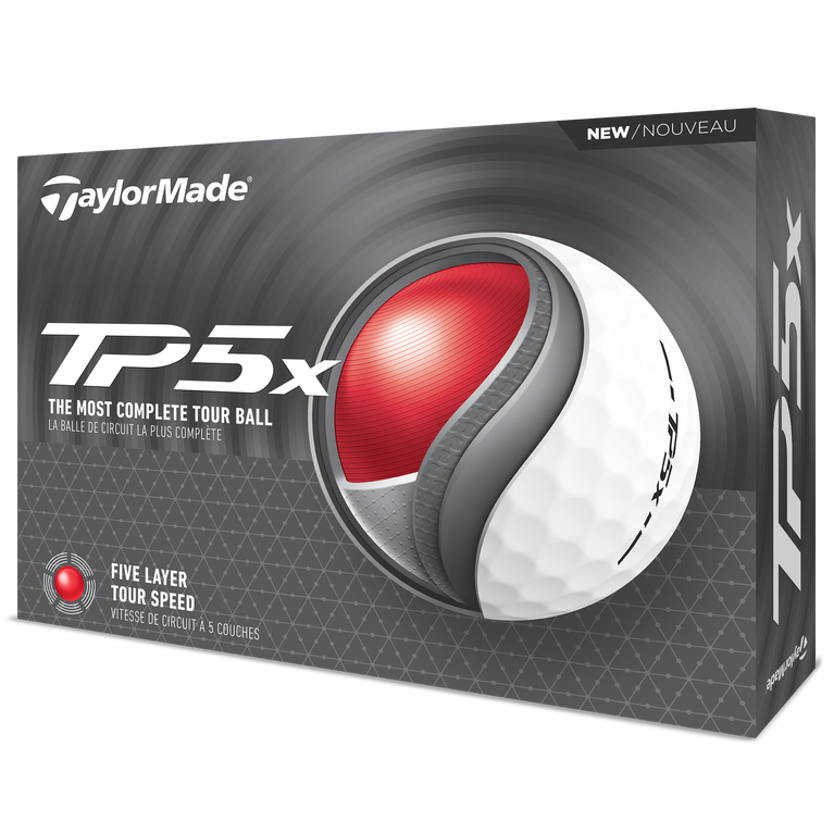 TaylorMade TP5x Golf Balls - Premium Tour Performance Golf Balls for Distance & Control | Perfect for Competitive Play & Practice Sessions