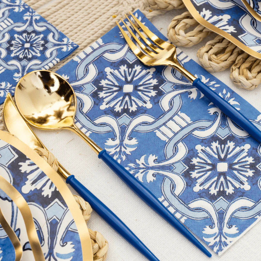 Premium Moroccan Nights Themed Cocktail Napkins - 20 Pack | Elegant Party Decor for Weddings, Bridal Showers & Dinner Parties