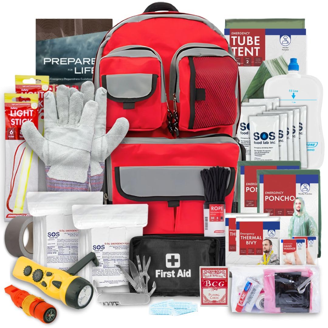 Ultimate Urban Survival Bug-Out Bag for 6 People | Emergency Preparedness Kit for Wildfires, Hurricanes, Civil Unrest & Natural Disasters | Essential Disaster Supplies for Home, Car & Outdoor Survival