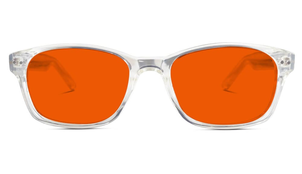 NightFall Lucent Blue Light Blocking Glasses - Crystal Clear Lens for Eye Strain Relief - Perfect for Computer Use, Gaming & Nighttime Screen Viewing