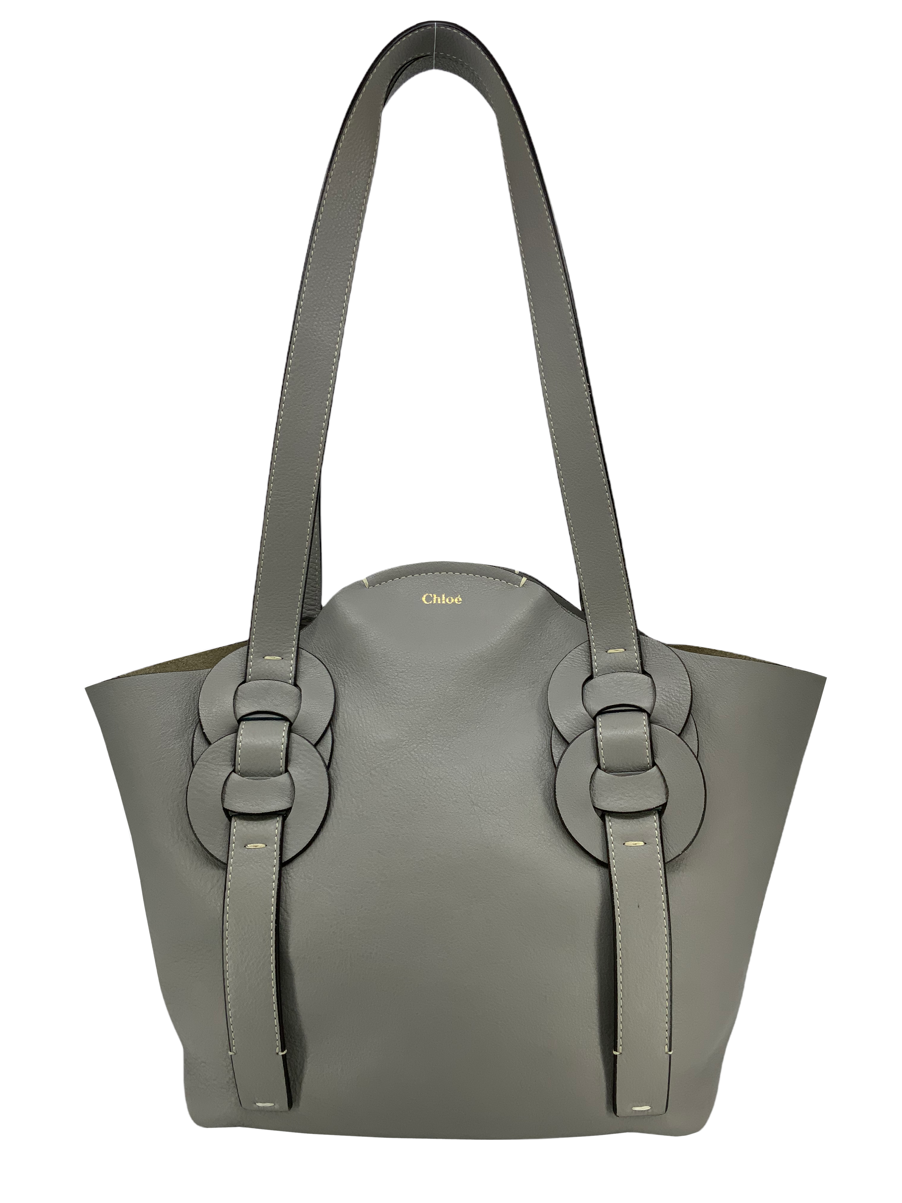 Chloe Small Leather Darryl Tote Bag for Women - Genuine Leather Designer Handbag, Perfect for Work, Travel & Everyday Use
