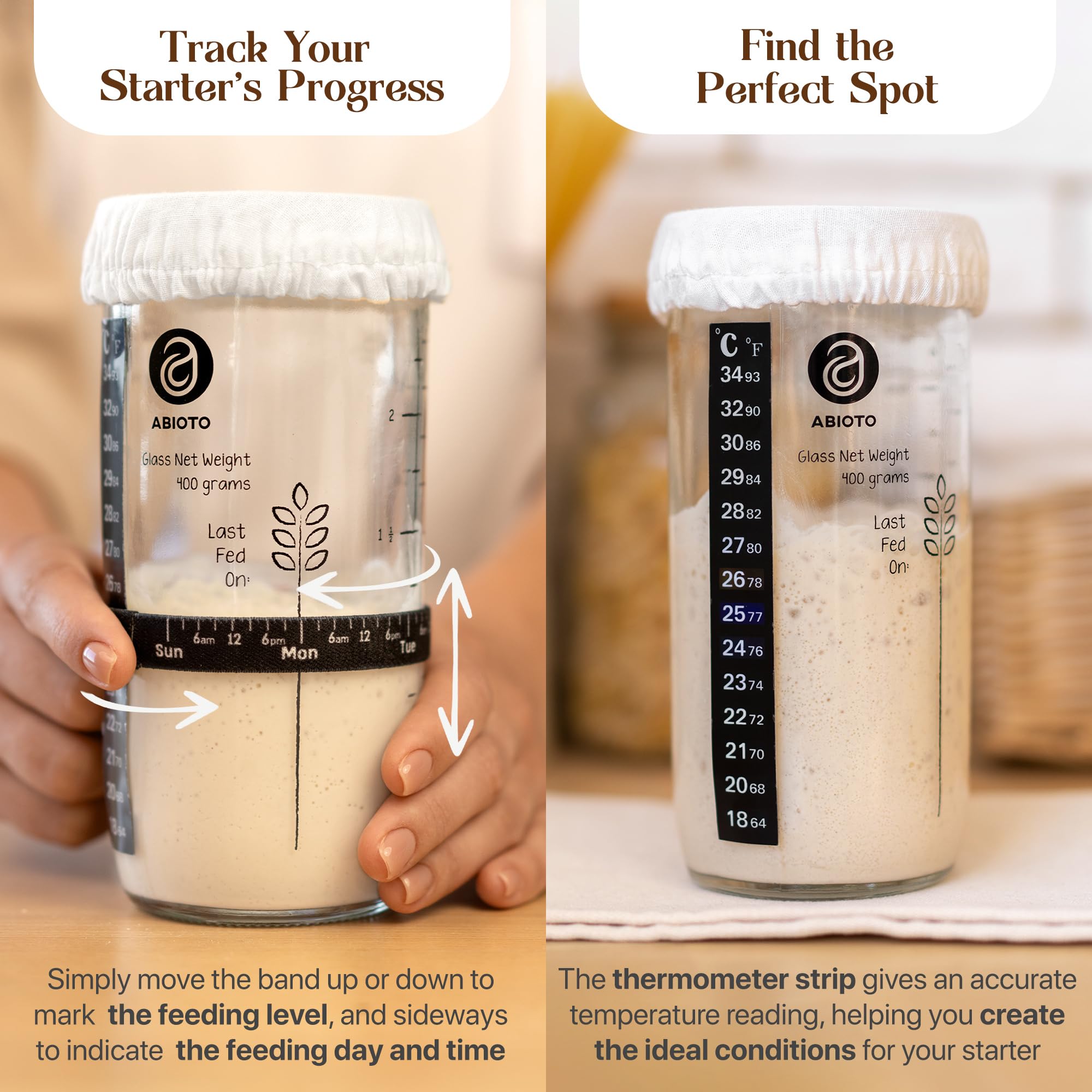 Ultimate Sourdough Bread Baking Kit - Complete Starter Kit with Proofing Baskets, Glass Jar, Bread Lame, Scrapers & Danish Whisk for Homemade Artisan Bread | Perfect for Beginners & Bakers | Ideal for Home Baking, Gifts & Culinary Enthusiasts